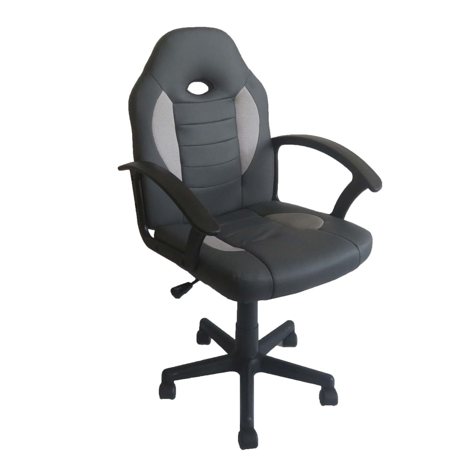 HTI-Living Schreibtischstuhl Kinder Grau Höhenverstellbar