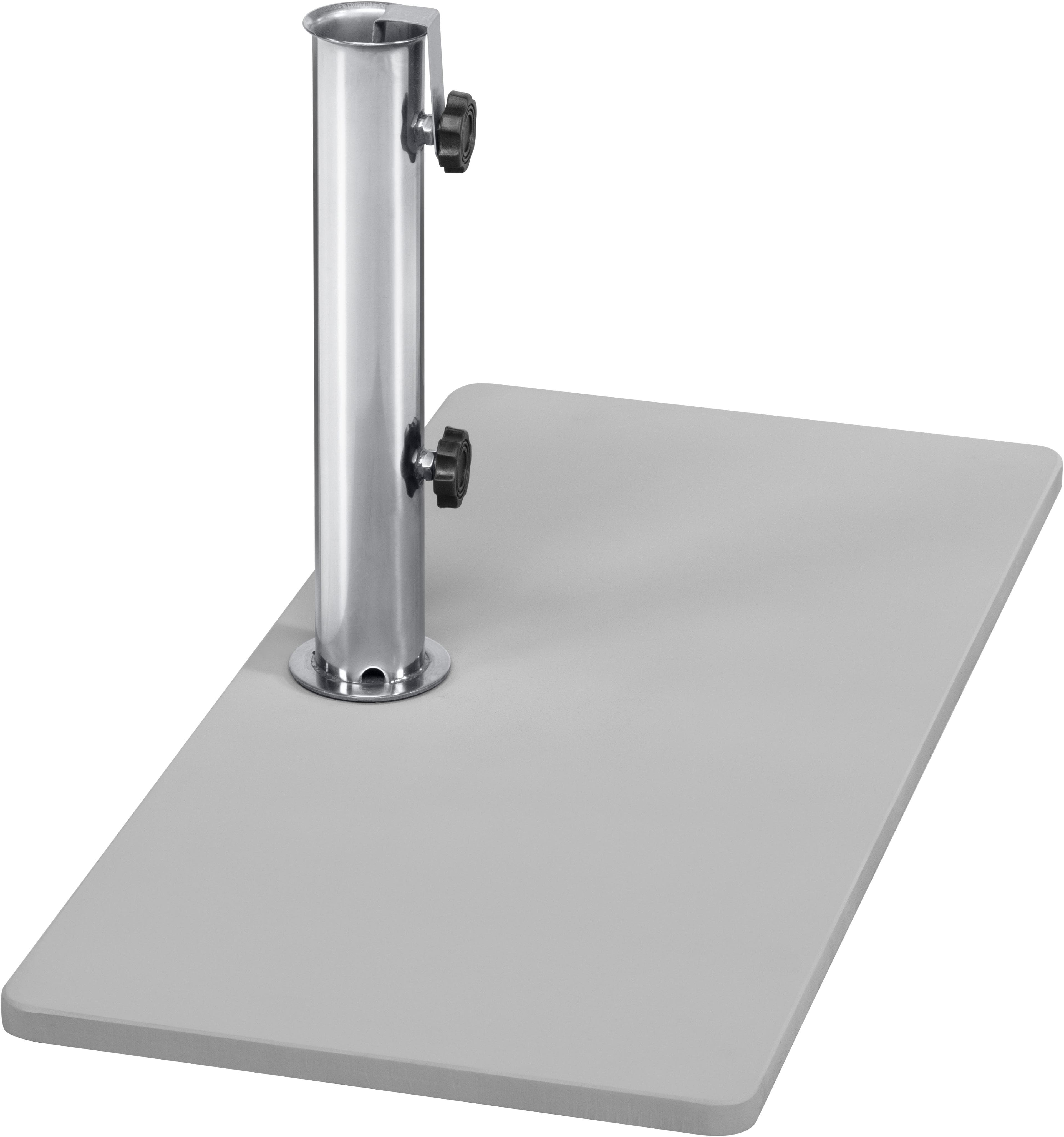 Moderner Schirmständer aus Edelstahl und Stahl