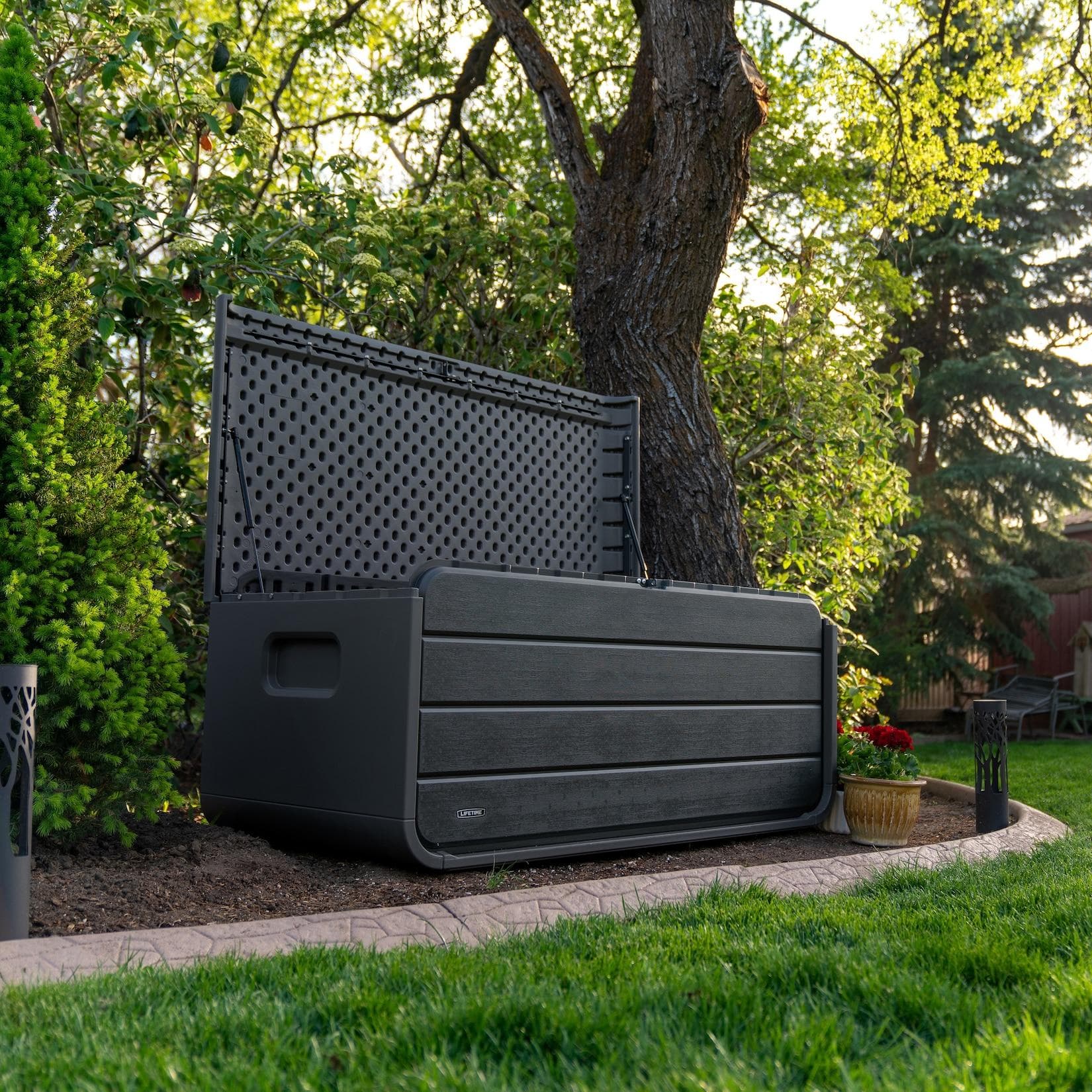 Lifetime Kissenbox Space L - UV-beständig, Anthrazit