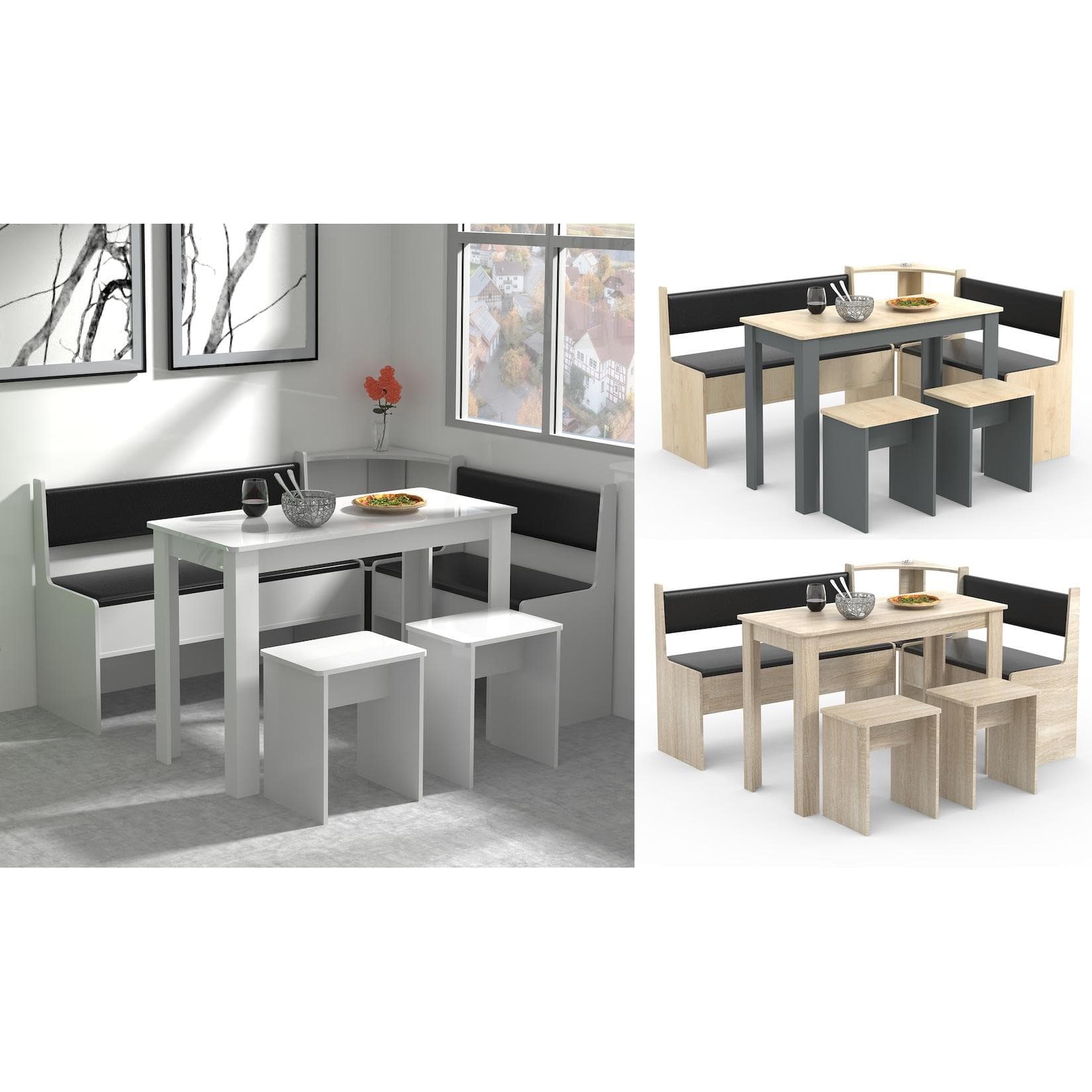 VCM Essgruppe Eckbankgruppe Sitzgruppe Esal Maxi