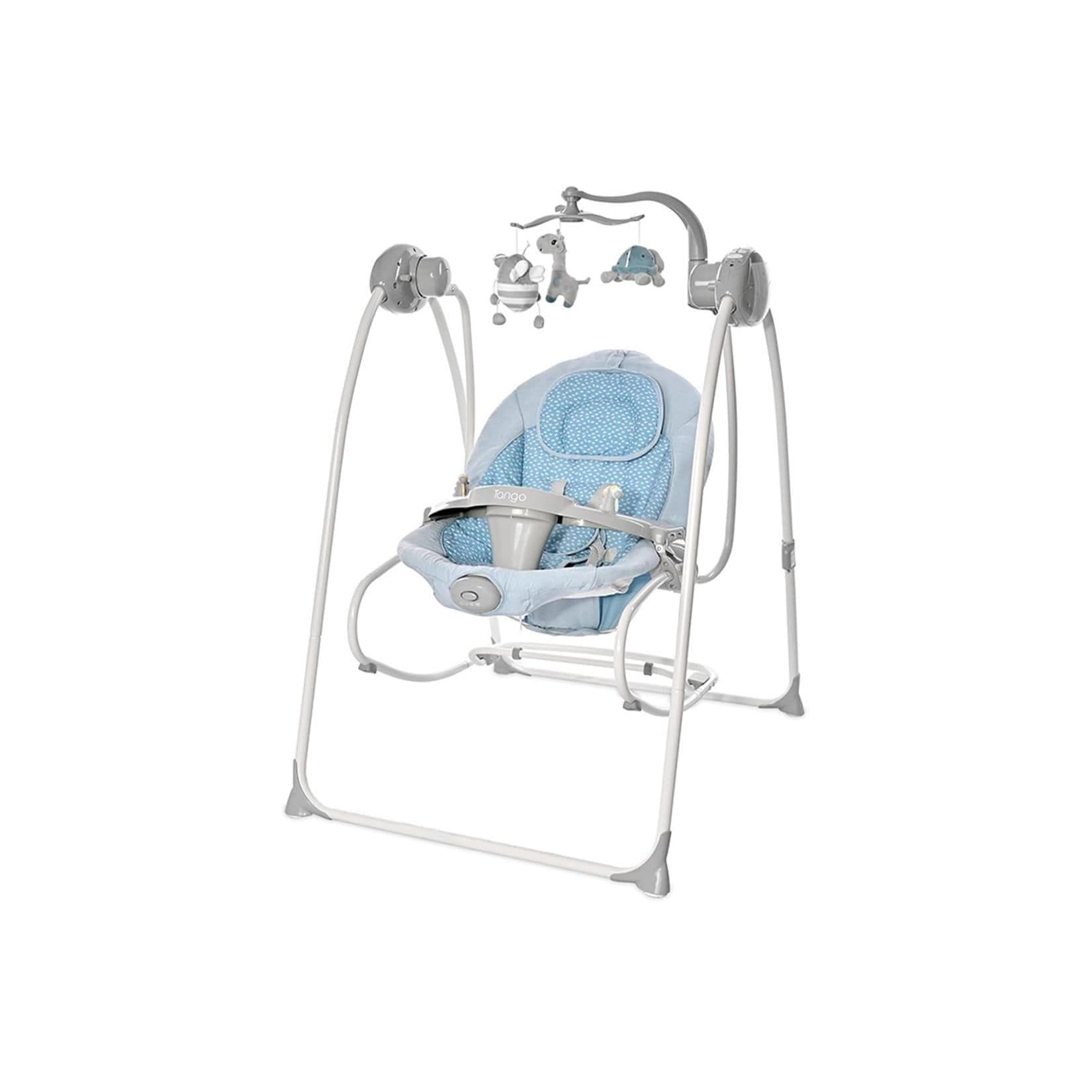 Lorelli Babywippe elektrisch Tango 2 in 1 hellblau