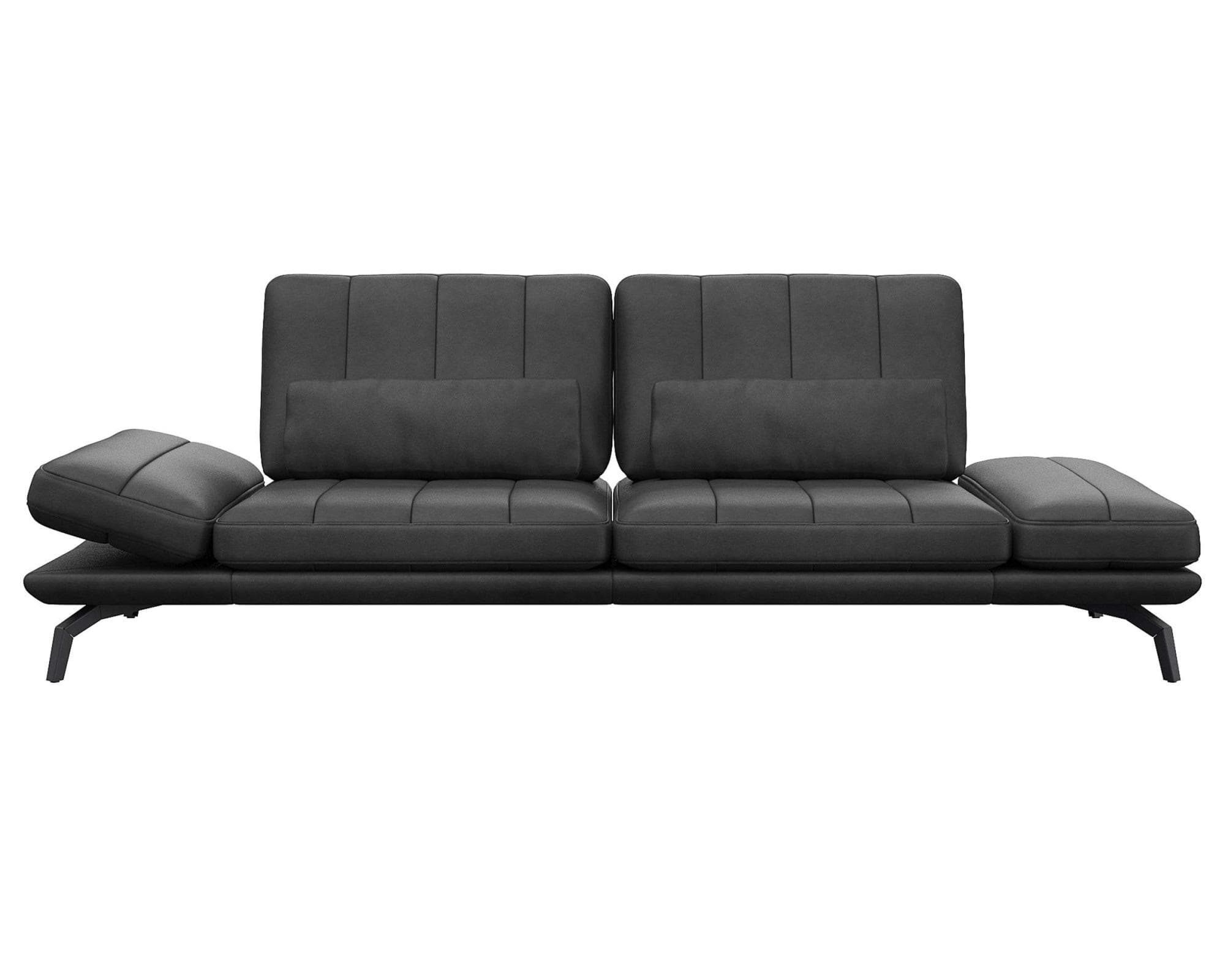 Flexlux Tropea Funktionssofa Jade Black - Designsofa mit Relaxfunktion
