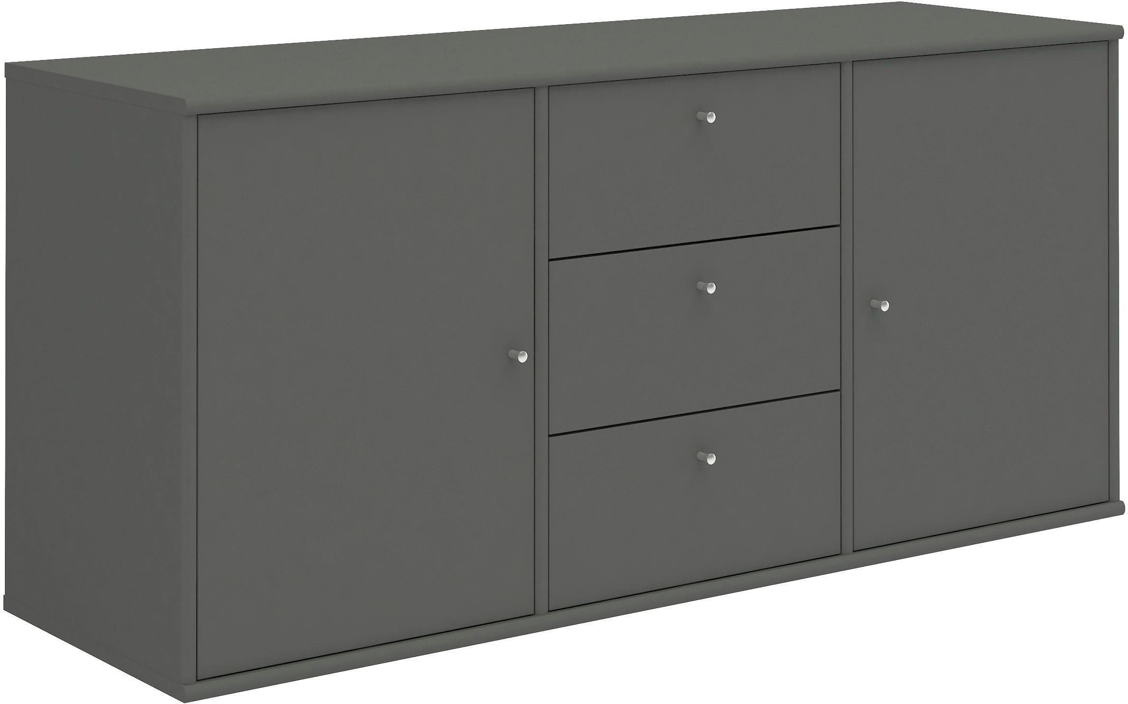 Hängendes Sideboard mit Türen und Schubladen - Flexibler Stauraum