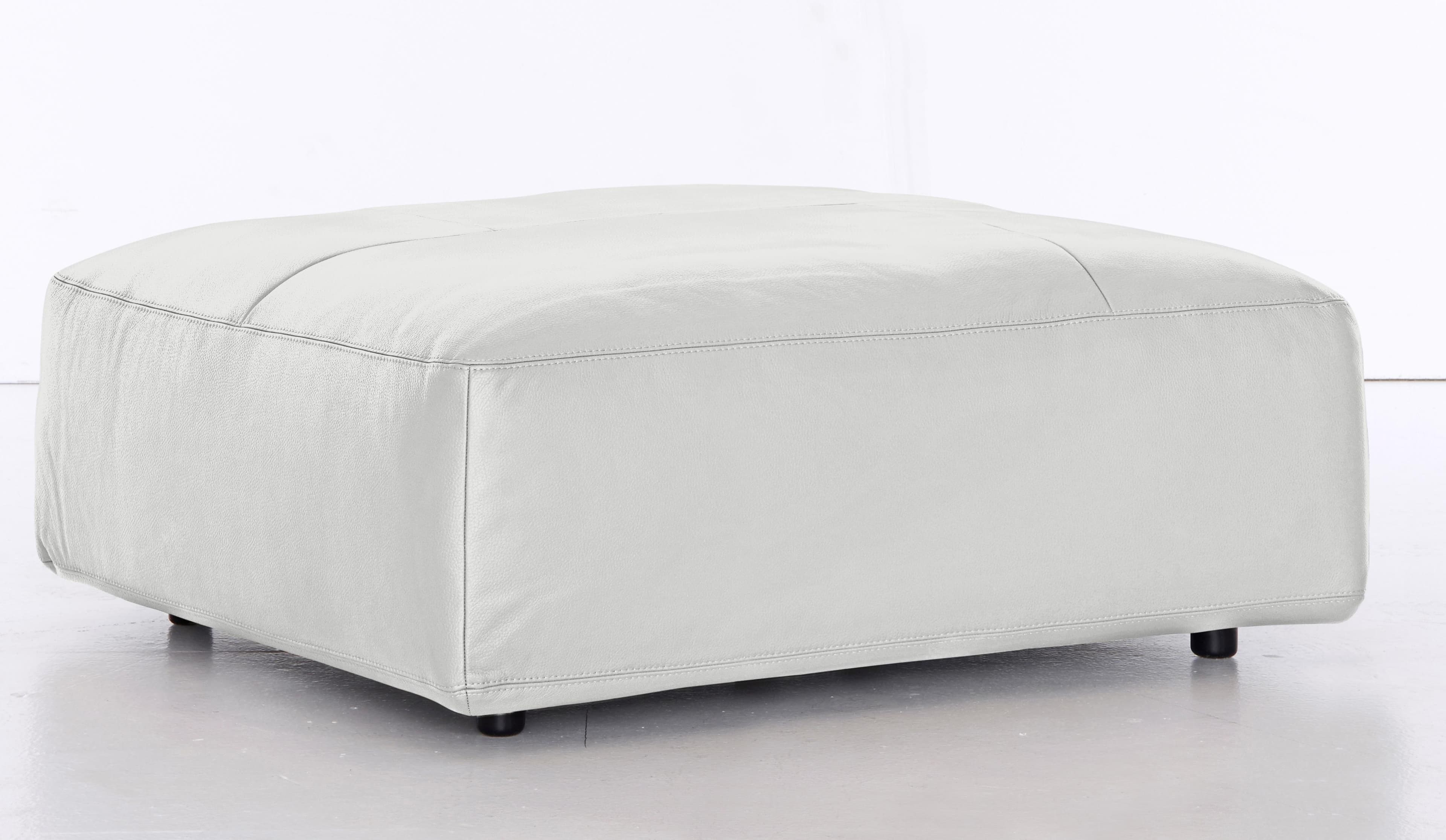 Polsterhocker LUCIA Weiß Musterring