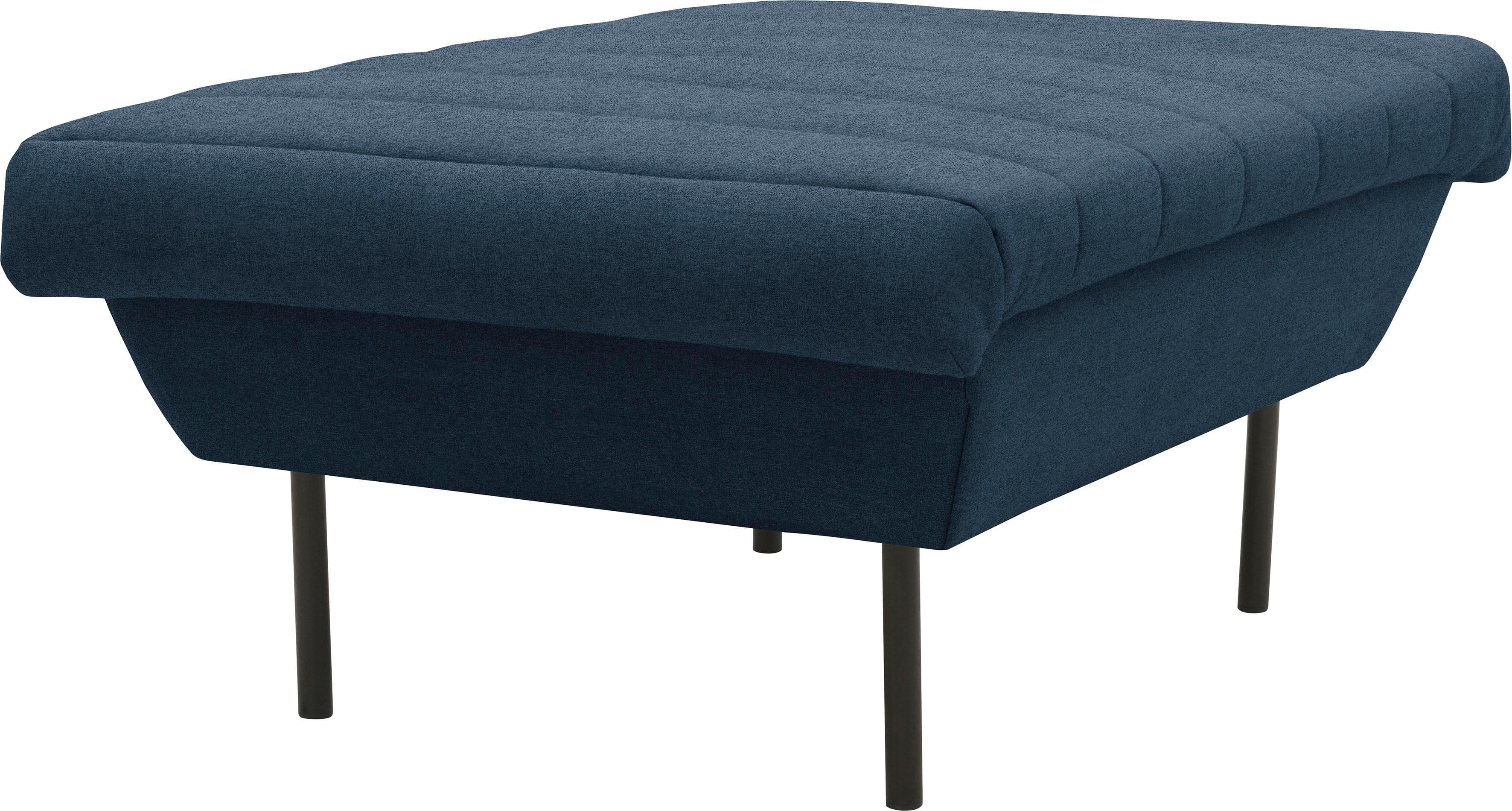 Gepolsterter Hocker mit Quersteppung