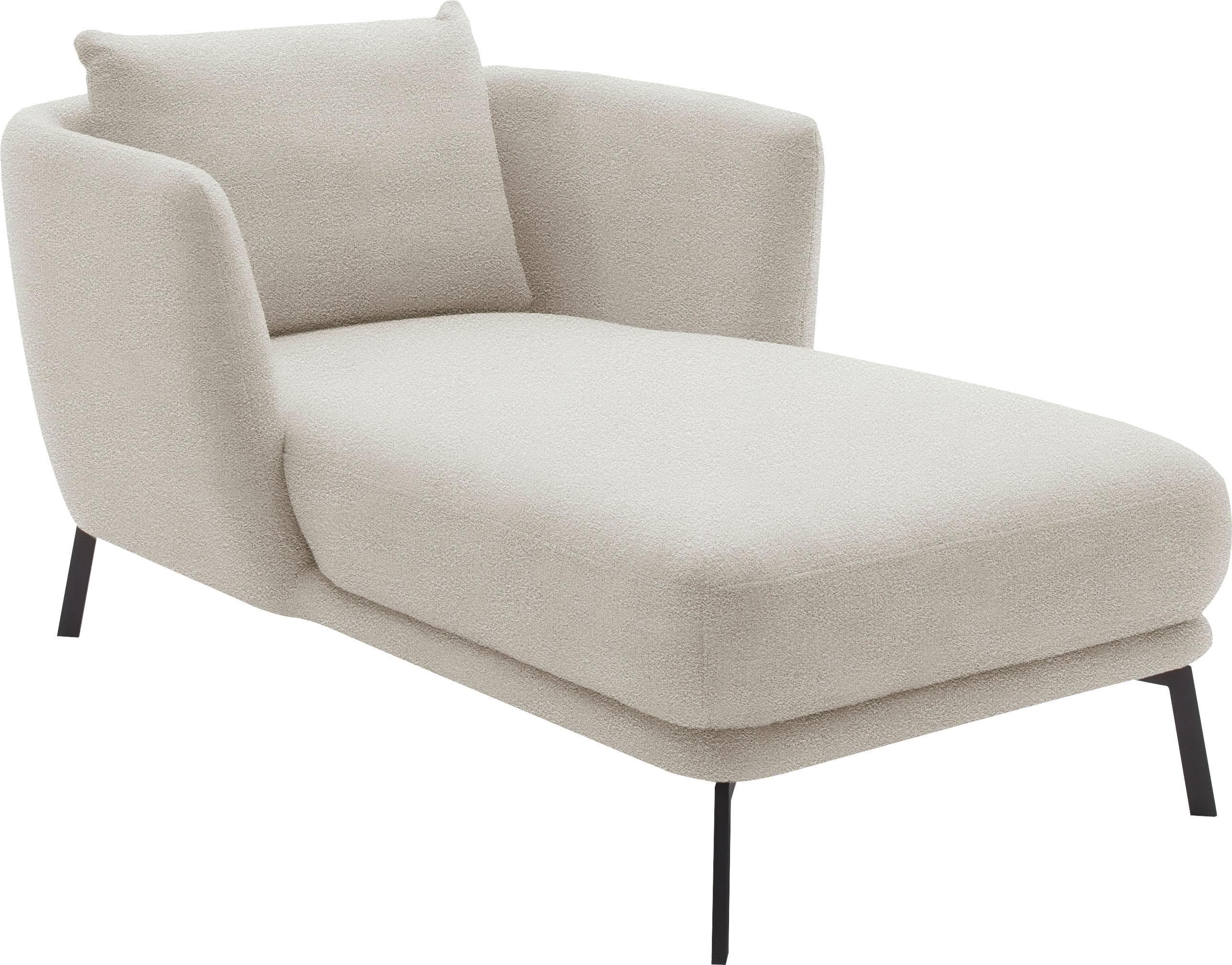 Chaiselongue Pearl Weiß Bouclé Schöner Wohnen Kollektion