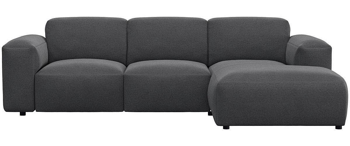 Modernes Ecksofa mit Chaiselongue - Anschmiegsam & Gemütlich (Kaltschaum)
