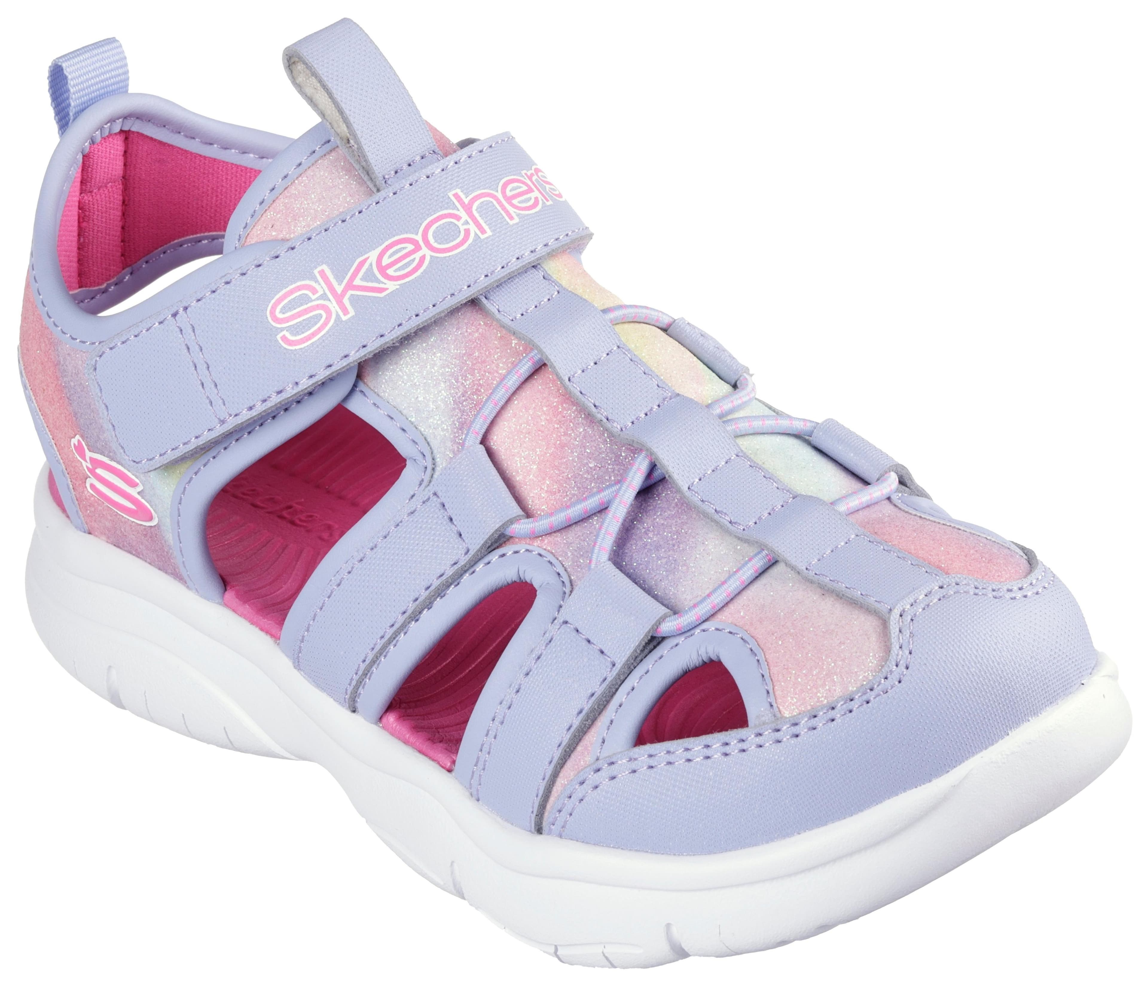Skechers Flex Splash Daylight Shimmer Sandale Mädchen Gr. 33 Lavendel-Rosa