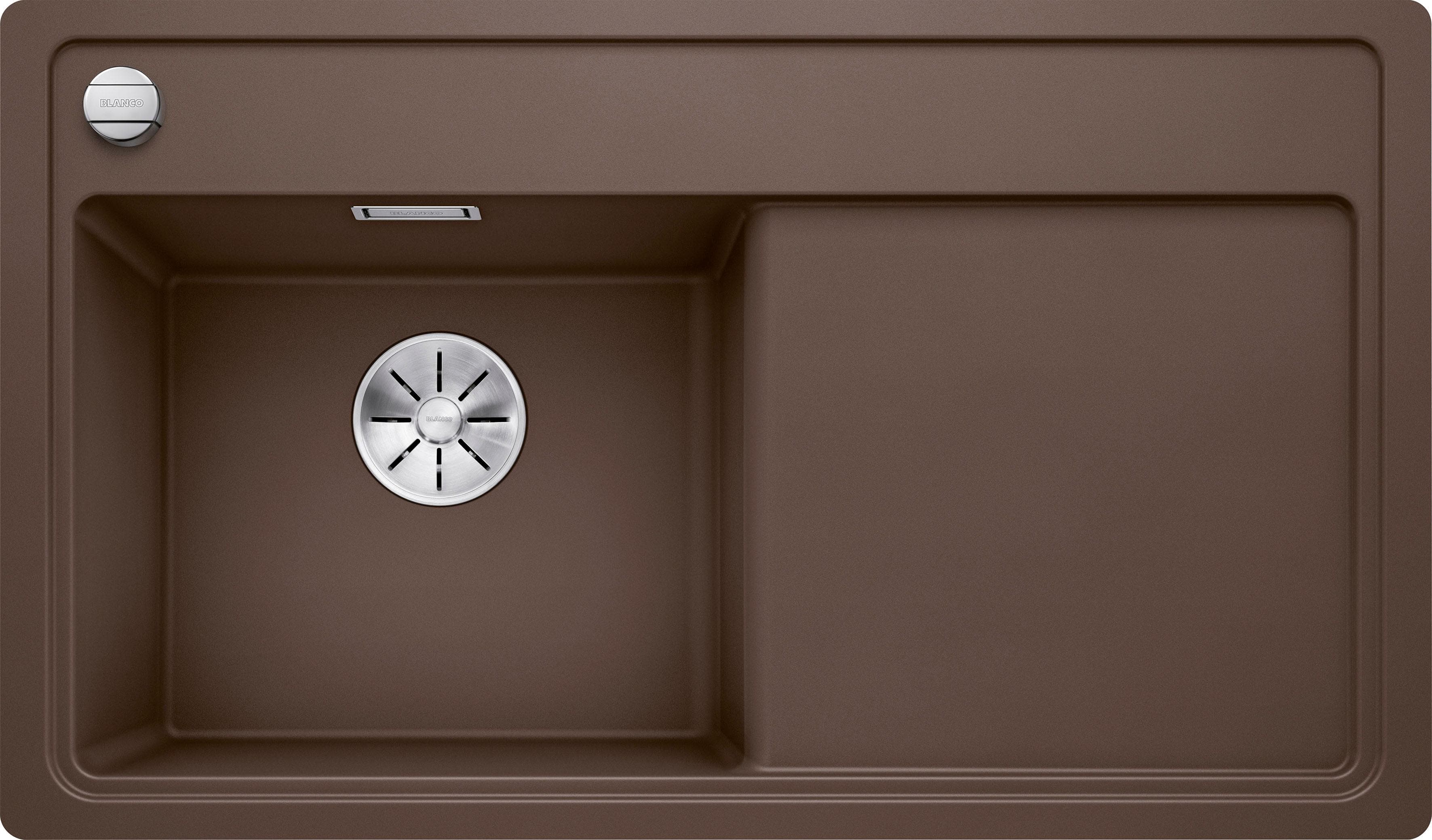 Moderne Küchenspüle aus Verbundwerkstoff in Cafe