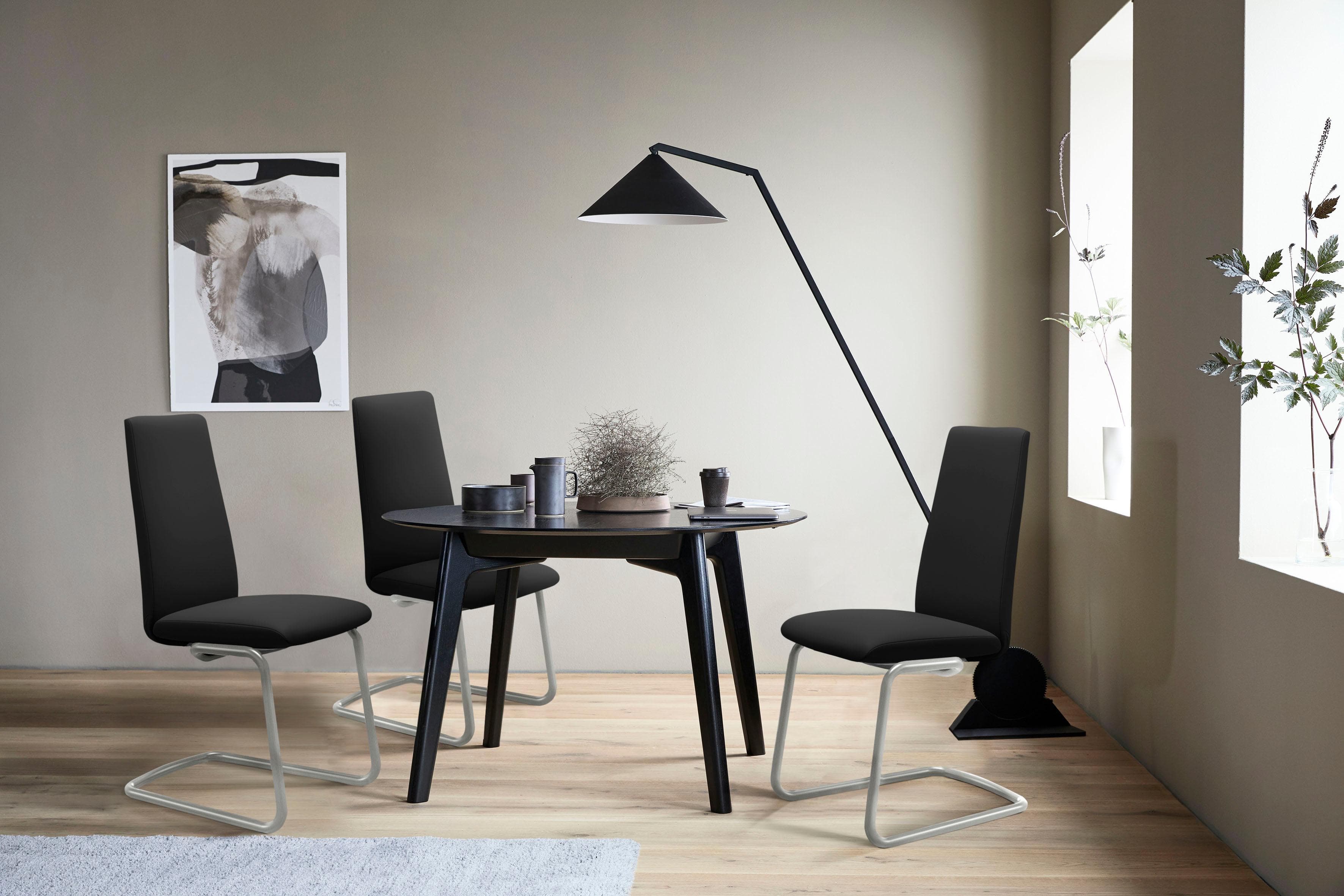 Stressless Laurel High Back Sessel Größe M Leder Schwarz Chrom