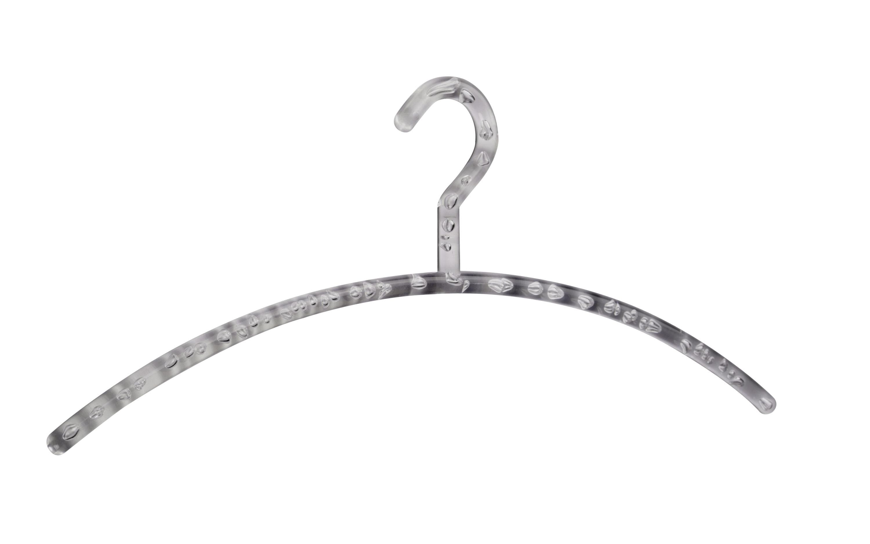 Kleiderbügel Lago Kunststoff Grau Transparent