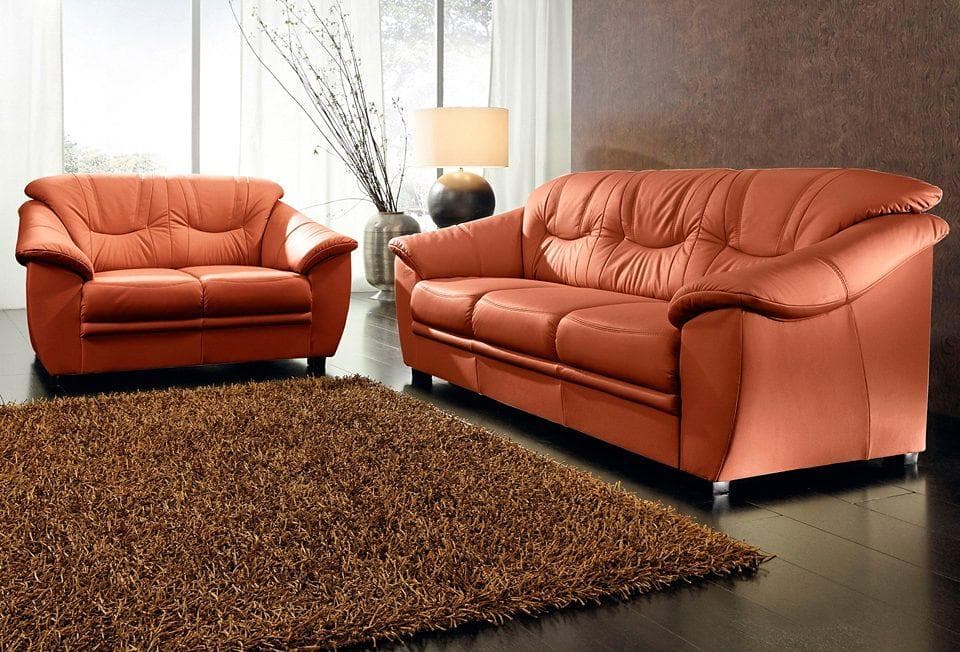 2-teilige Kunstledergarnitur SOFTLUX® - Sofa & Sessel