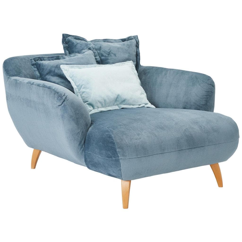 Carryhome XXL-Sessel Petrol Textil Buche Massiv