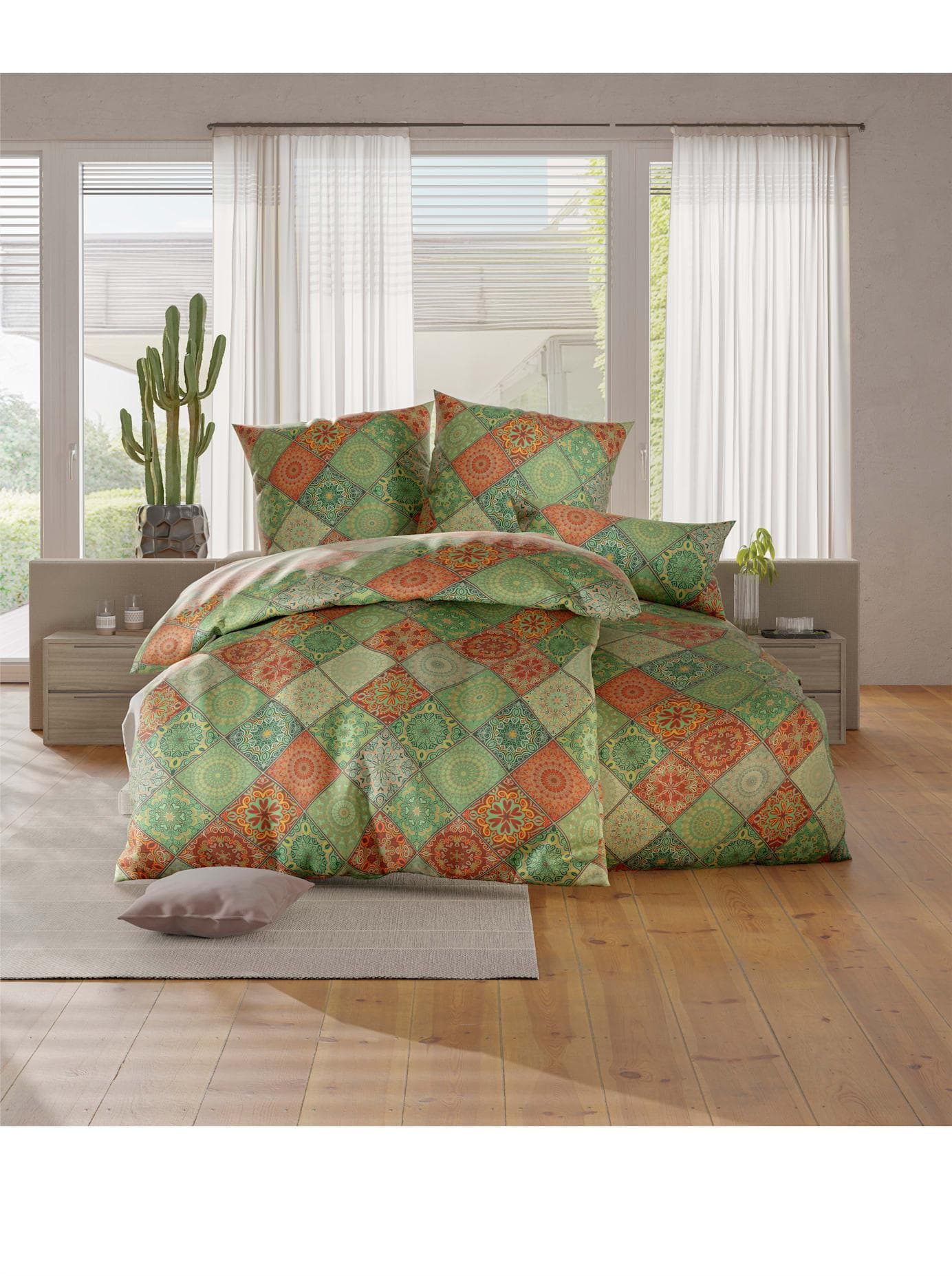 Witt Bettwäsche Renforcé: Exotische Ornamente & Reißverschluss