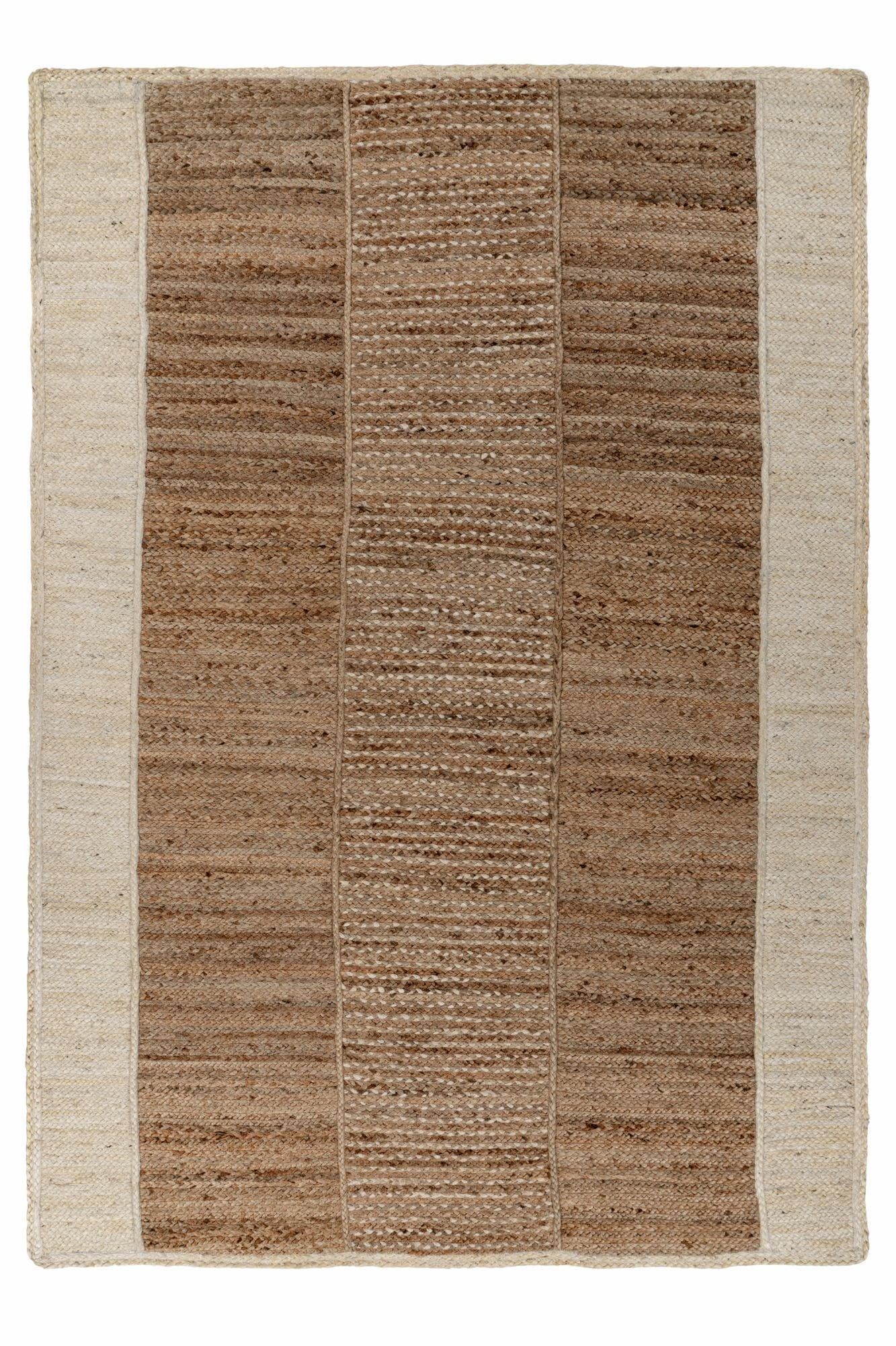 Kayoom Cozy Bliss 470 Juteteppich Elfenbein Handgeknotet