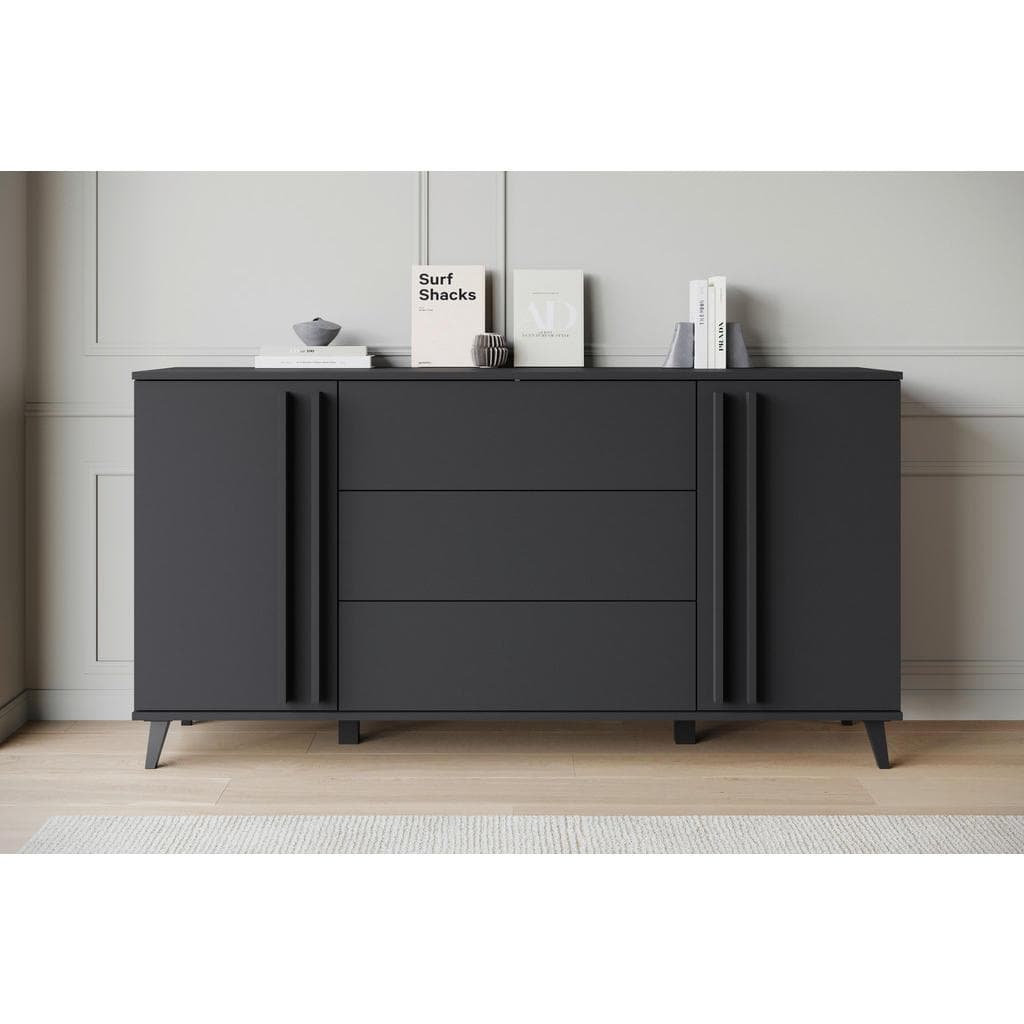 Sideboard Helsinki 150 Schwarz Mömax