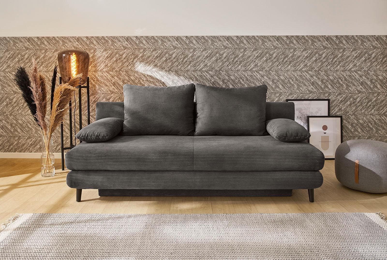 Schlafsofa mit Gästebettfunktion und großem Stauraum