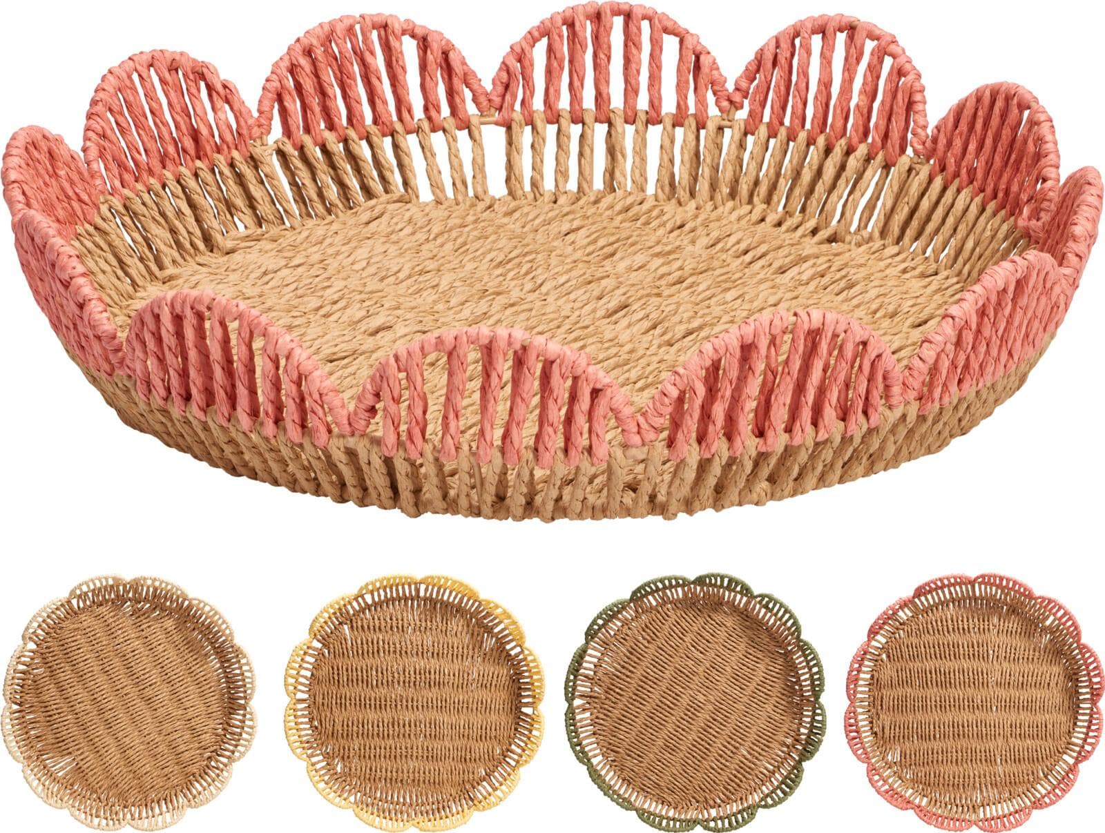 Tablett KORB Eisen Braun