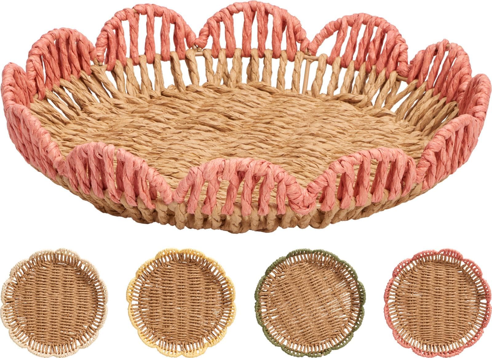 Tablett KORB Eisen Braun