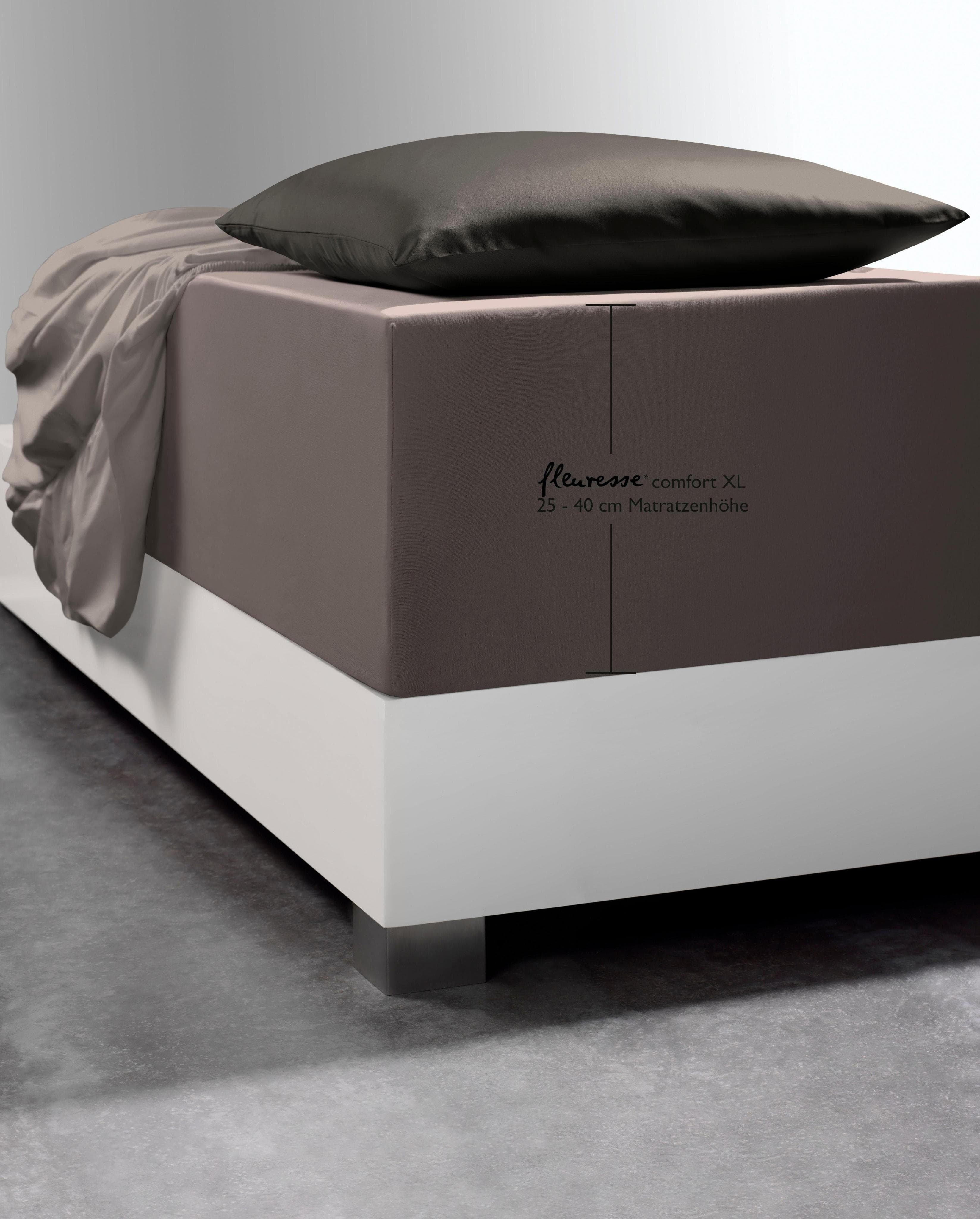 fleursse Spannbettlaken Comfort XL: Baumwolle, Elastan, Rundumgummi