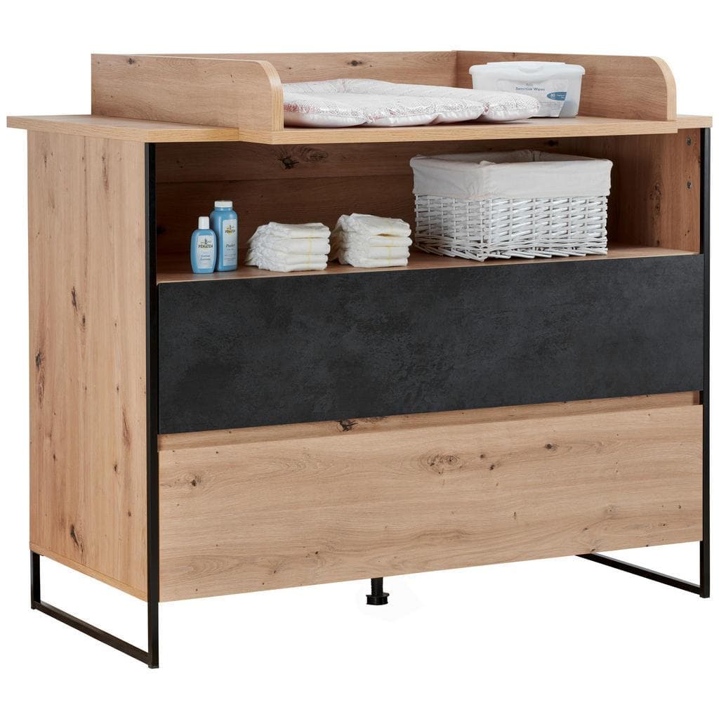 My Baby Lou Wickelkommode Yunai Anthrazit Eiche