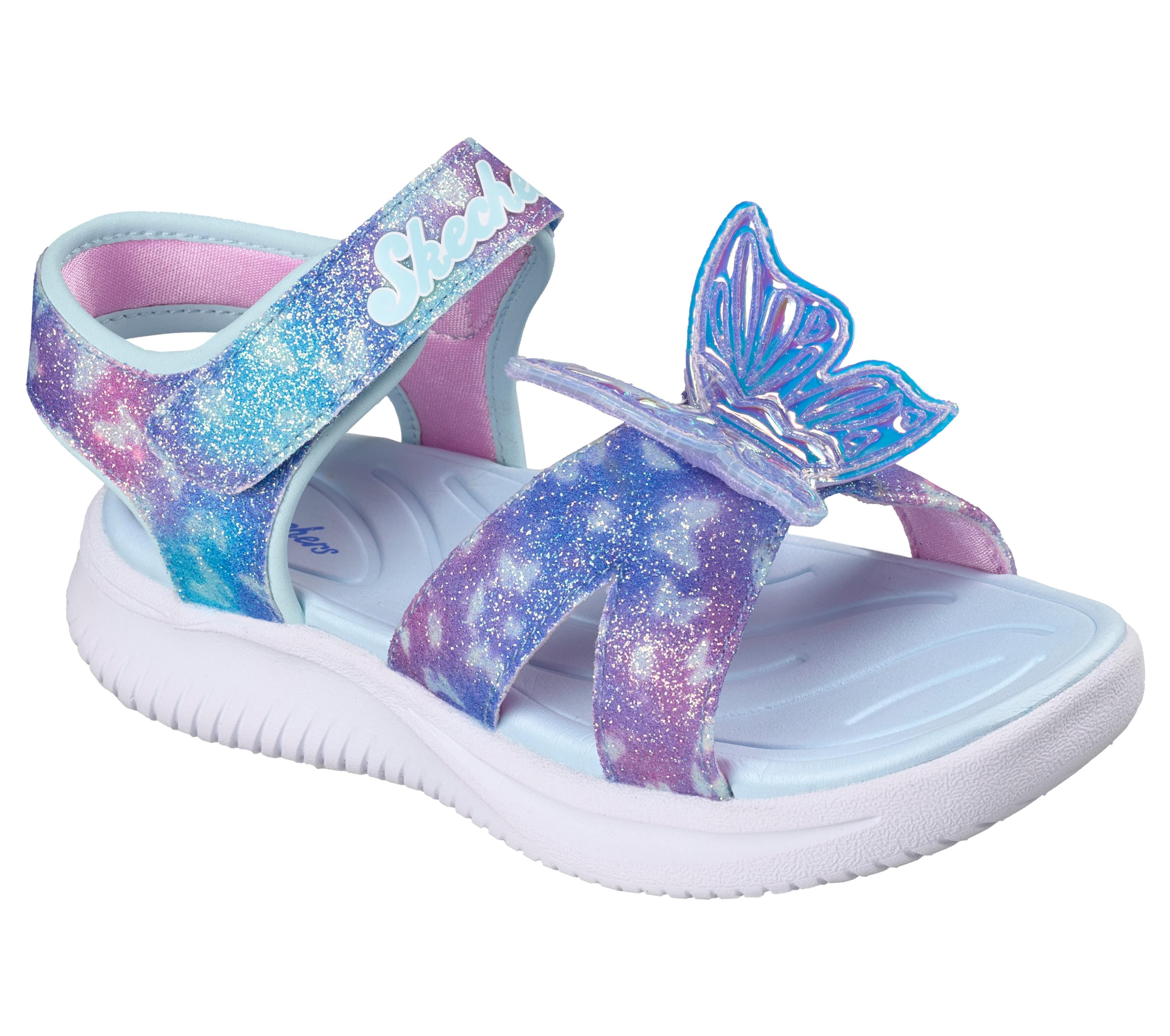 Skechers Jumpsters Sandal Butterfly Brites Sommerschuh Mädchen Blau/Rosa