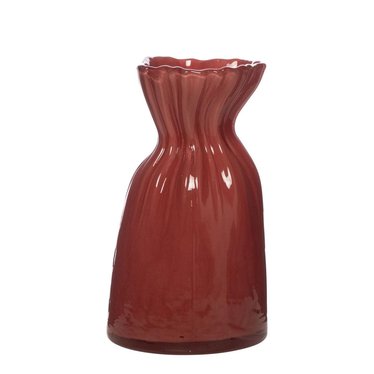 Vase ELLEN Rot Glas