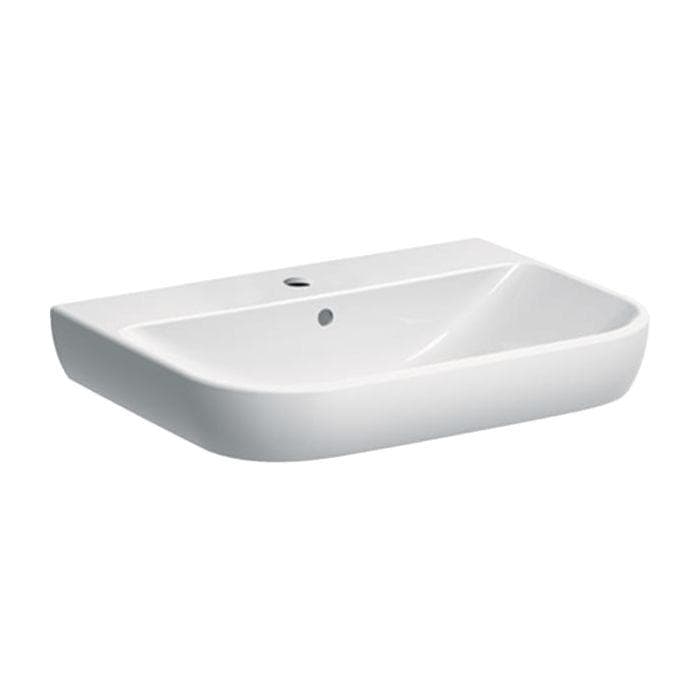 Geberit Smyle Waschtisch 65x48 cm Weiss KeraTect