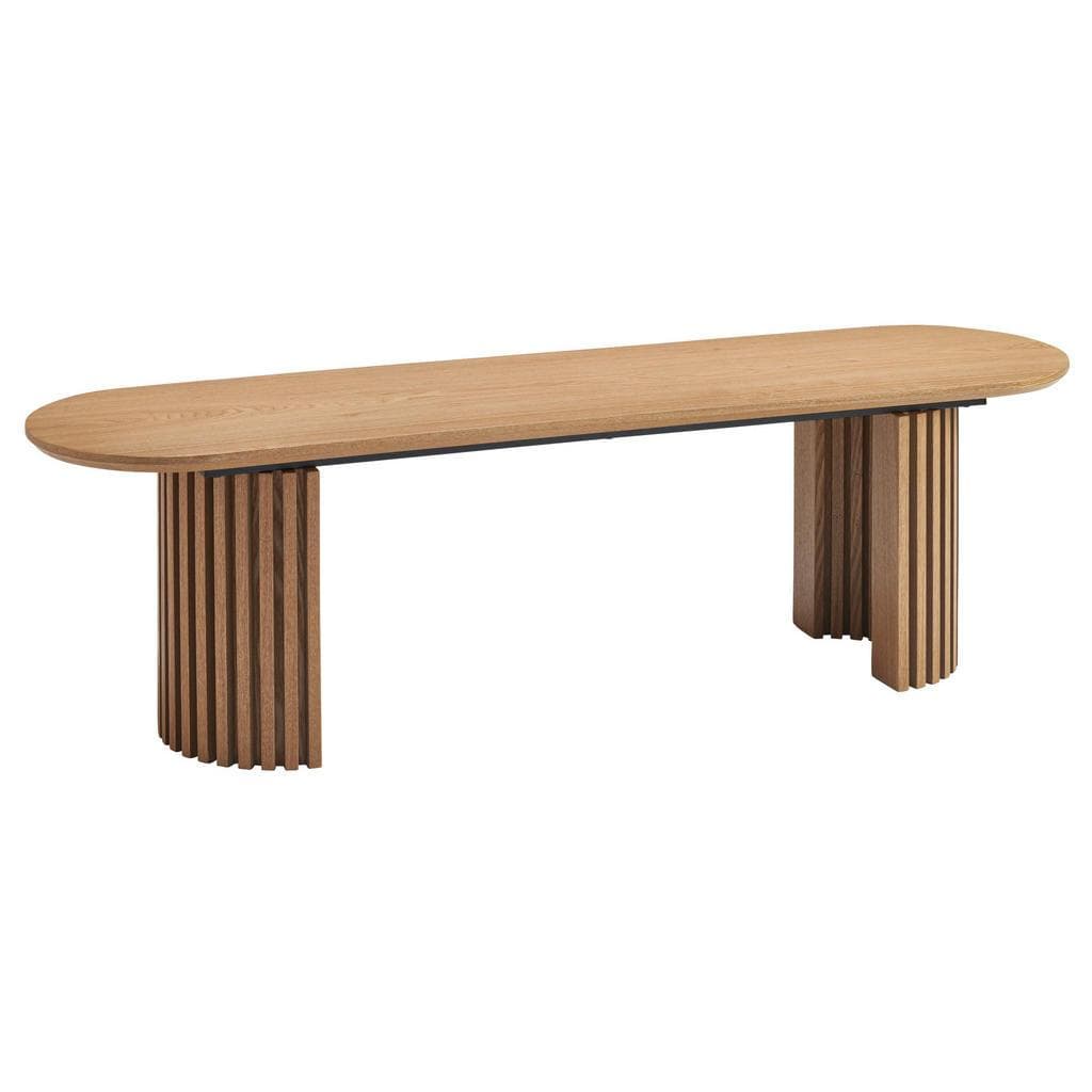 Mid.you Sitzbank Eiche Holz Weide Furniert 3-Sitzer