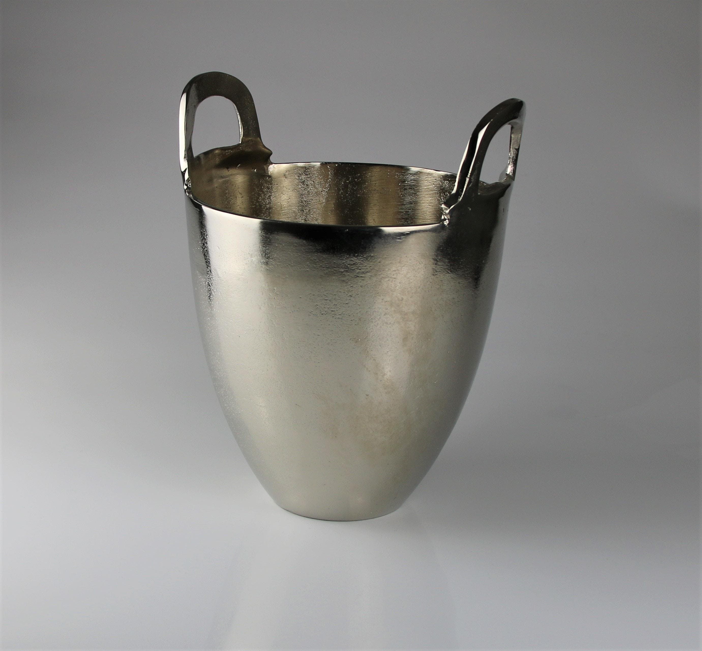 AM Design Wein- und Sektkühler Aluminium Silber