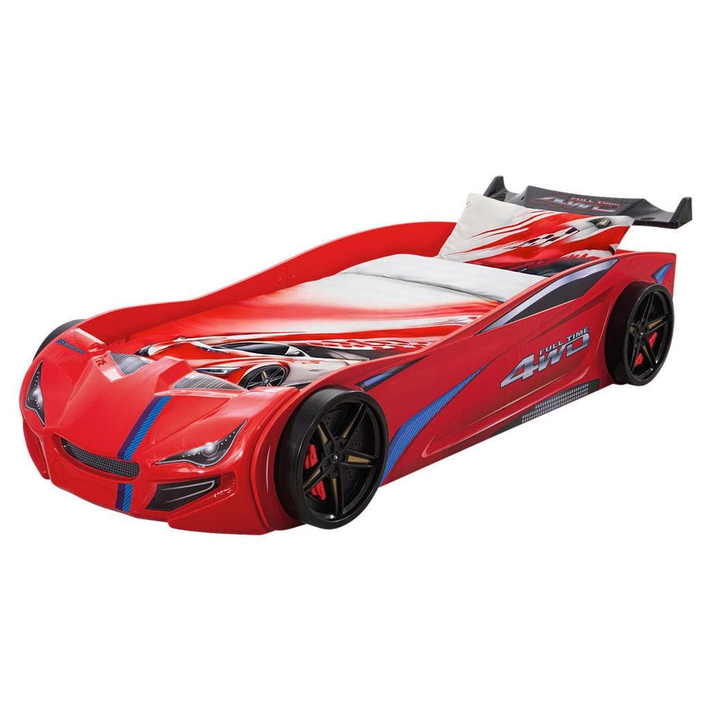 Xora Autobett Rot mit Lattenrost 90x200 cm