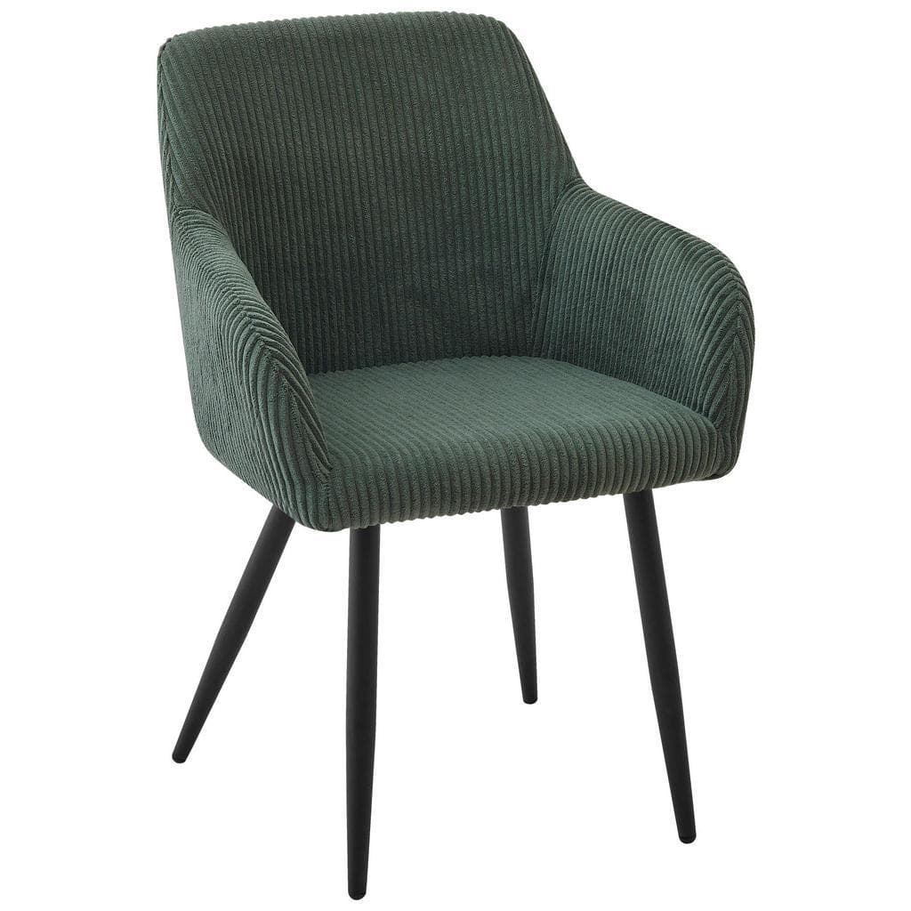 Ti'me Armlehnstuhl Grün Schwarz Metall Textil