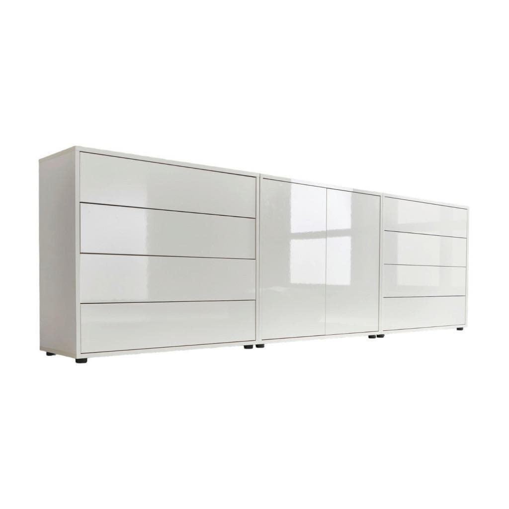 Hochglanz-Sideboard Mailand Set 4 (Kommode/Anrichte)