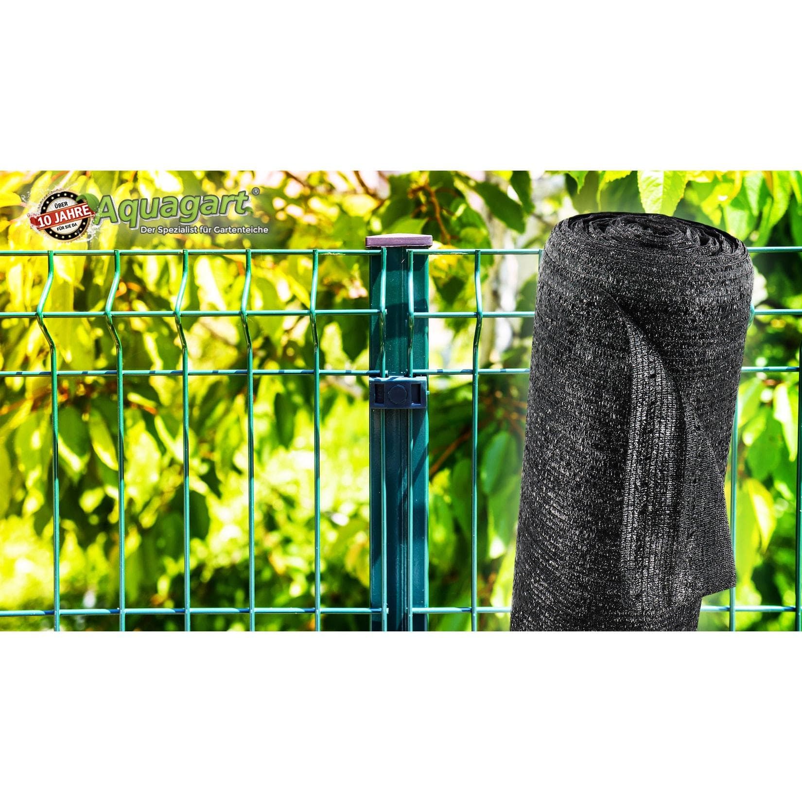 Aquagart Schattiernetz 6m Sichtschutz Zaunblende Windschutz