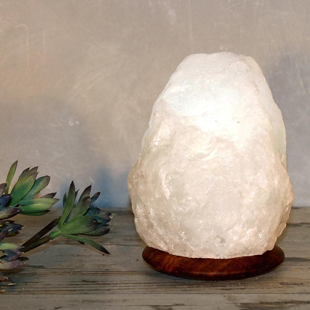 Himalaya Salt Dreams Salzkristall-Tischlampe Rock Weiß