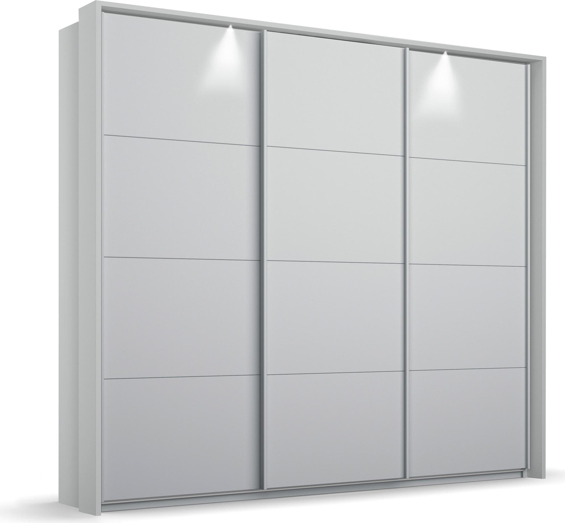 Schwebetürenschrank mit Passepartout und optionaler Beleuchtung