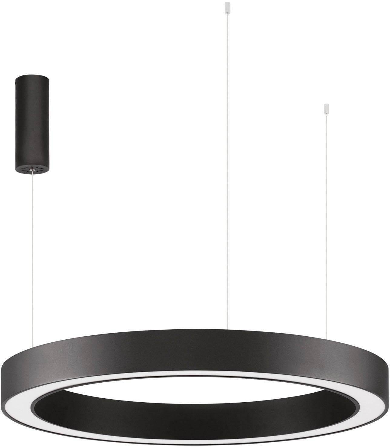 NOVA LUCE LED-Hängeleuchte MORBIDO Schwarz 80cm