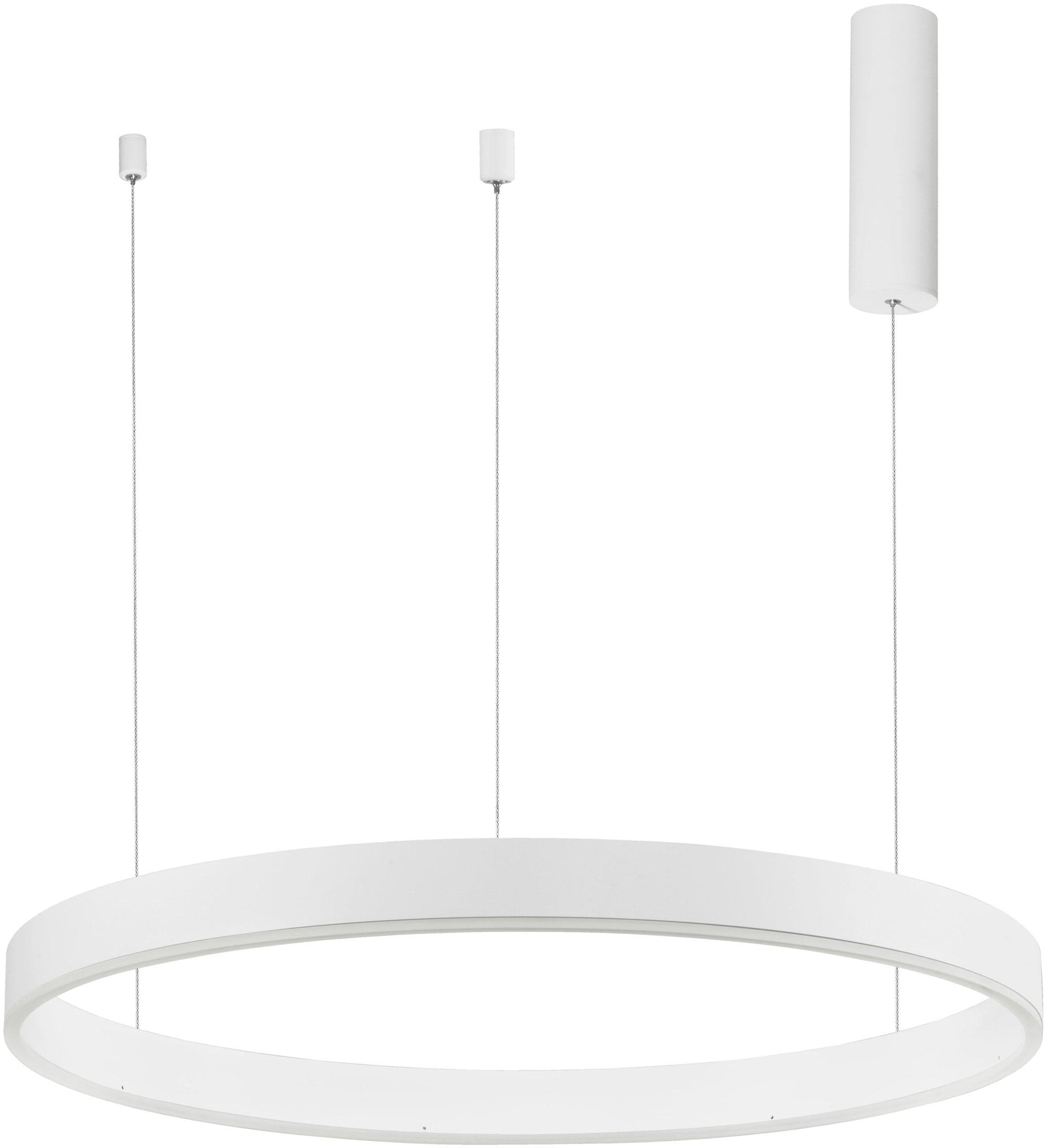 NOVA LUCE LED-Hängeleuchte "MOTIF" Weiß Dimmbar Höhenverstellbar