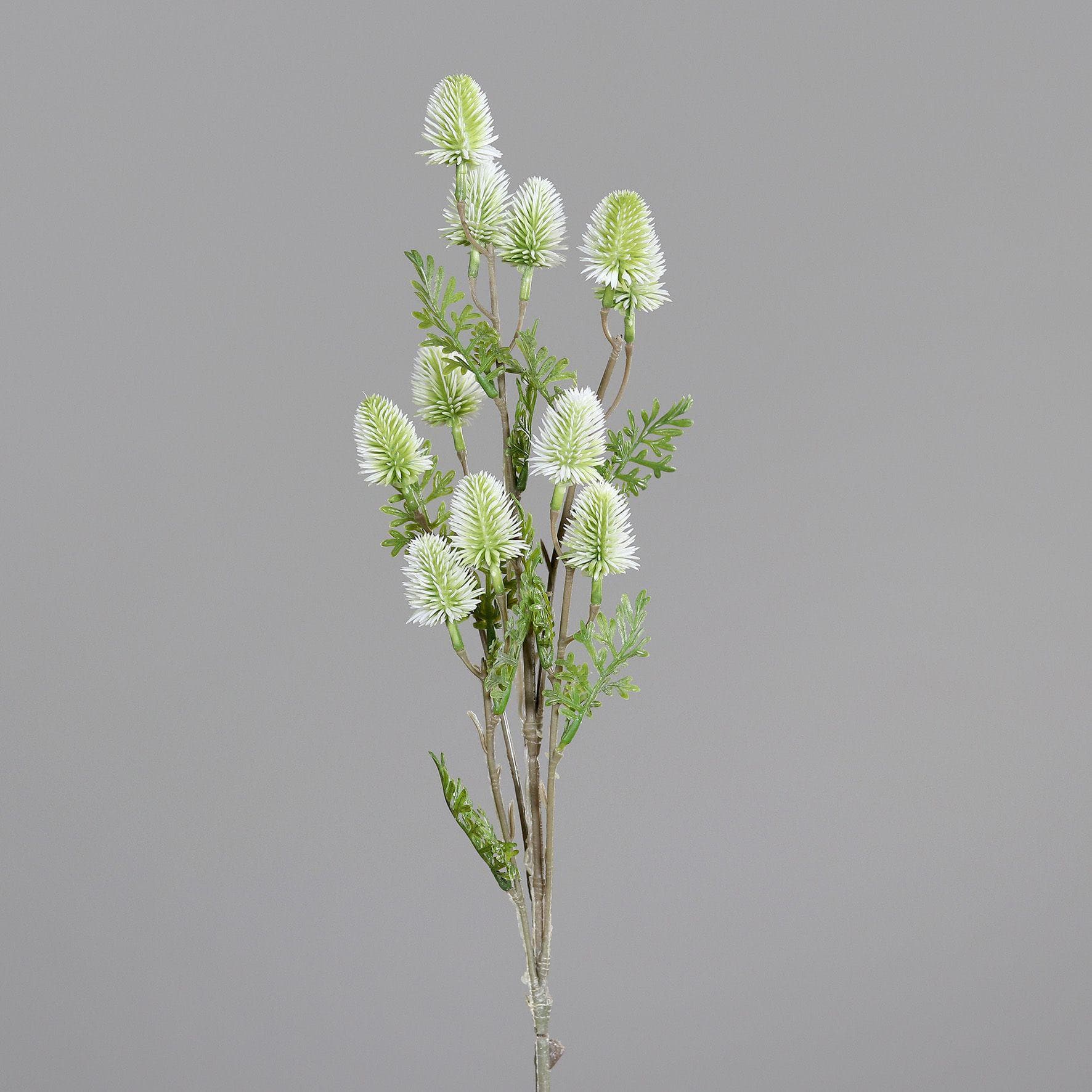 DPI Kunstpflanze Distelzweig Weiß