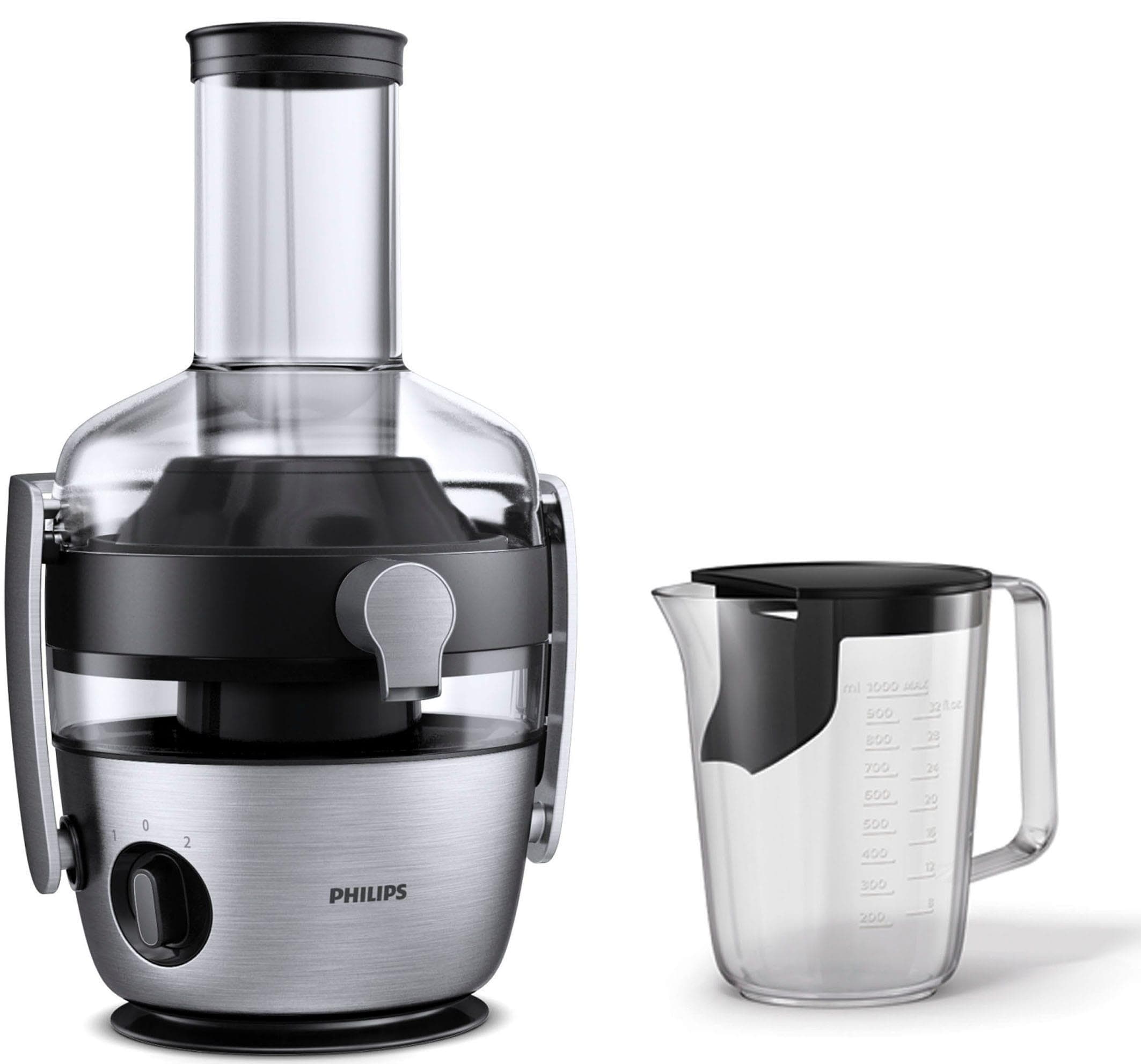 PHILIPS Entsafter HR1921/20 Avance mit GeoTech Sieb, QuickClean und Vorspülfunktion