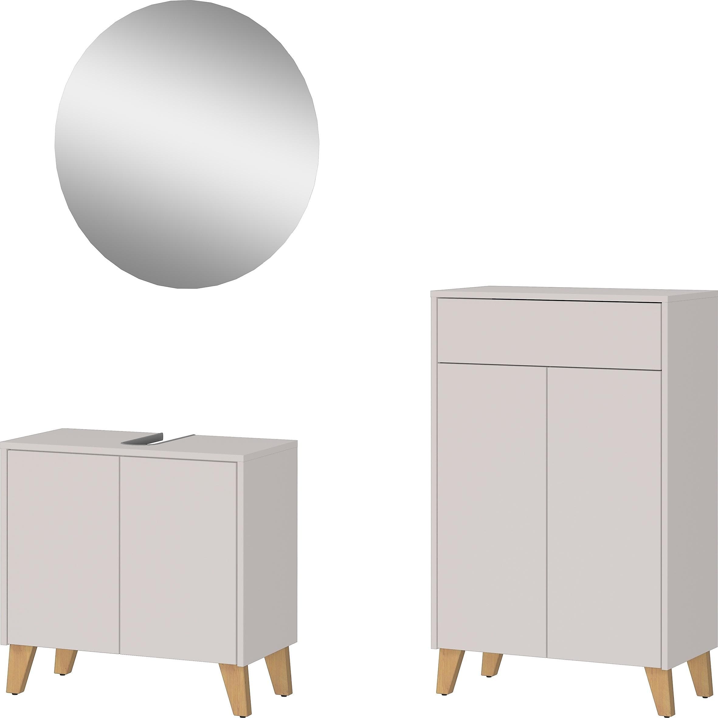 Badmöbel-Set GERMANIA GW-Arnea Kaschmir Spanplatte