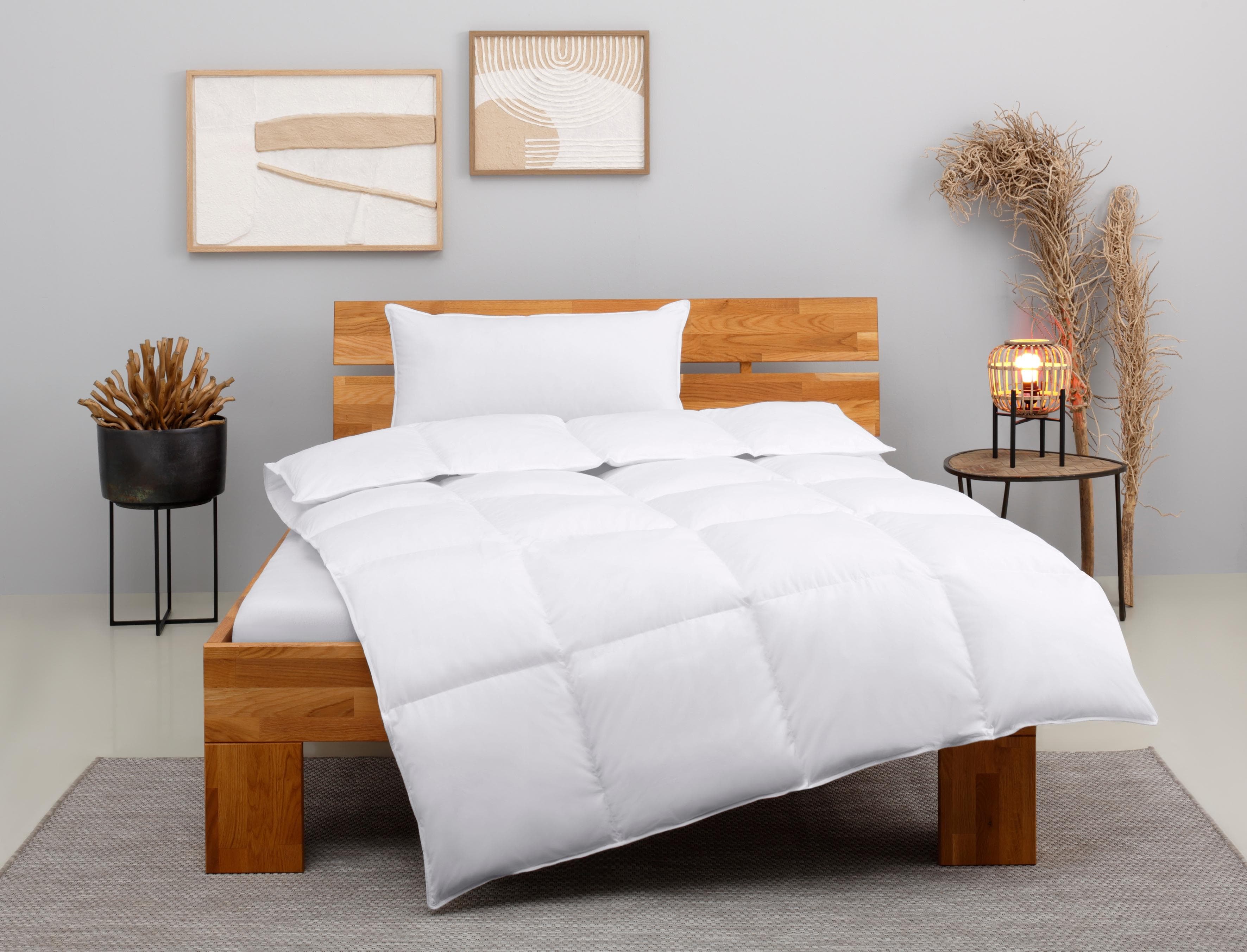 OTTO HOME Taylore Set Bettdecke + Kopfkissen weiß 155x220cm