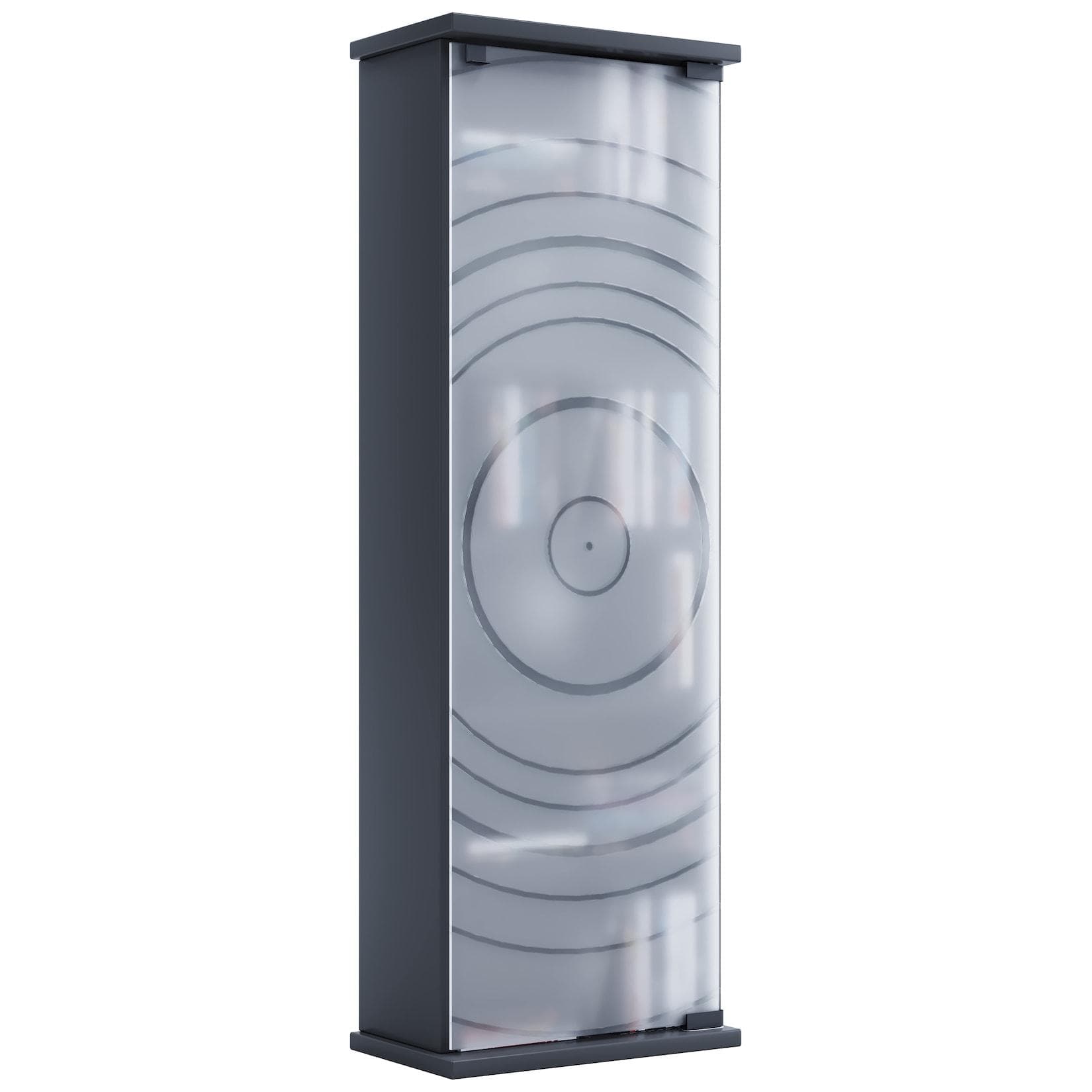 VCM Tilano CD DVD Regal Holz Glastür Stand Schrank