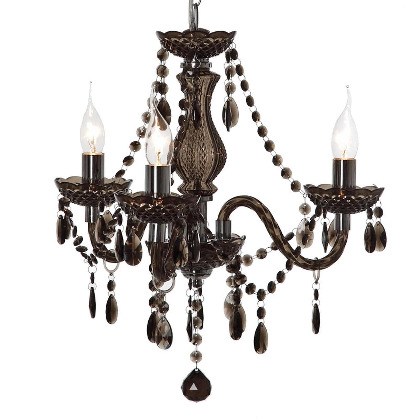 Reality Trio Acryl Kronleuchter 3-flammig schwarz