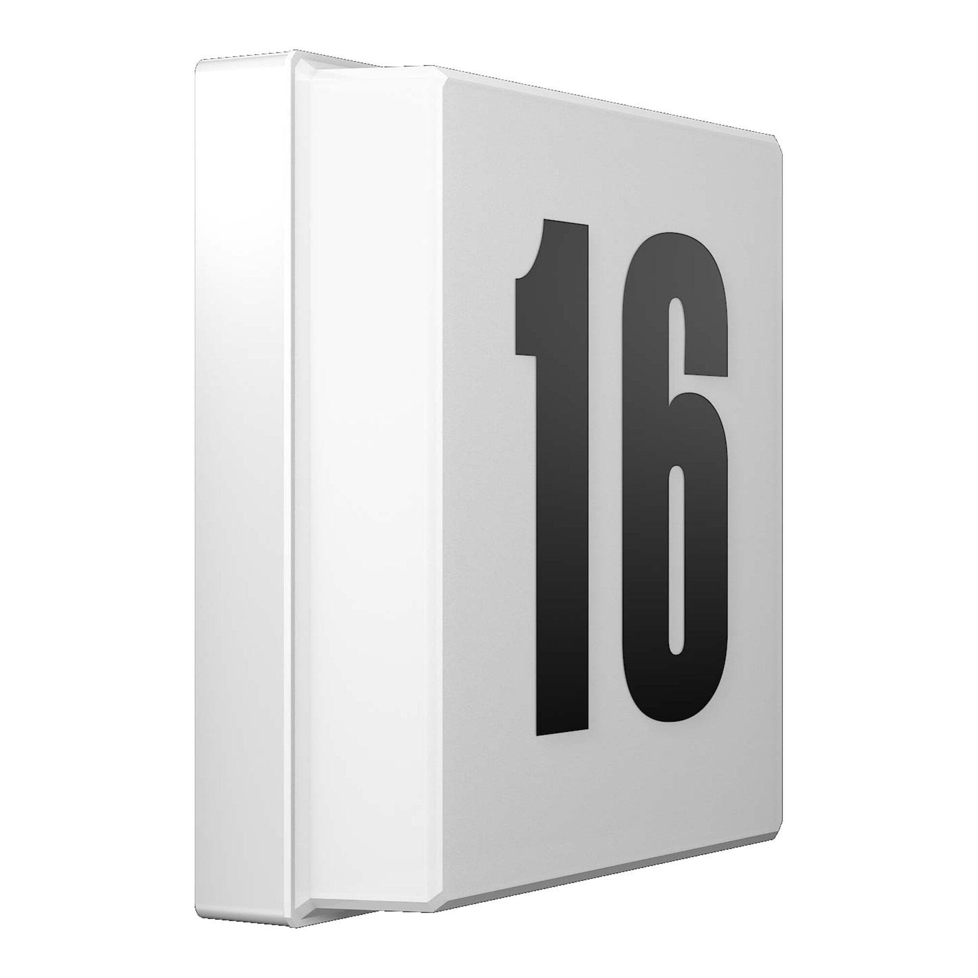 RZB LED-Hausnummernleuchte Unterteil Weiß Quadratisch