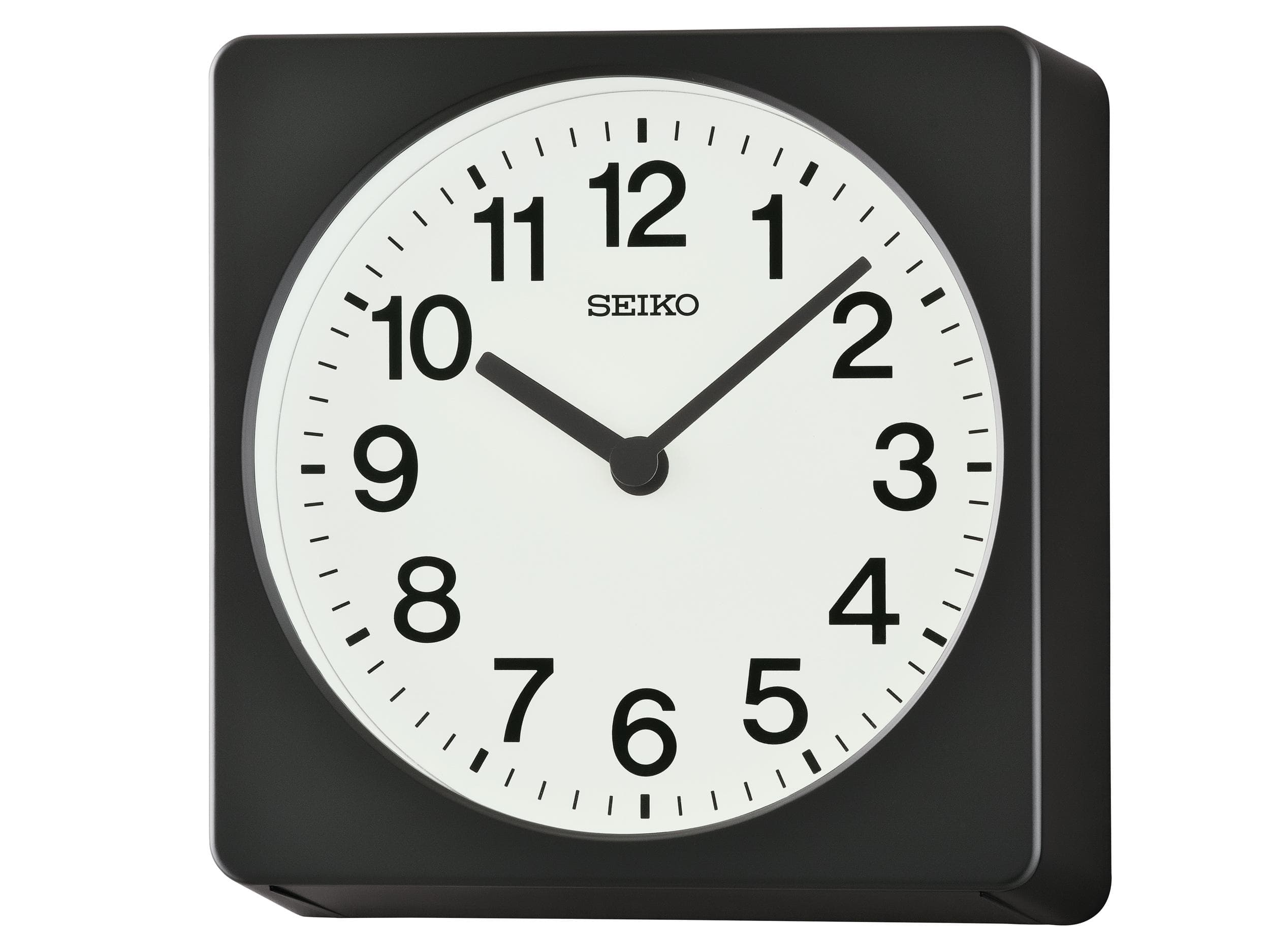 SEIKO Wanduhr Schwarz - Quarz Uhr 19,5 cm