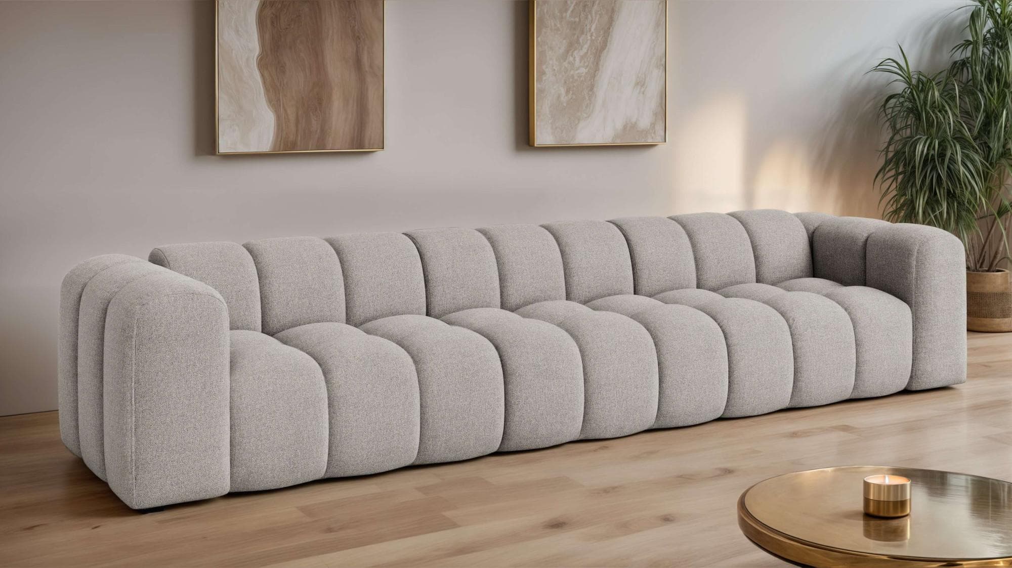 OTTO HOME XL KALLIE Big-Sofa creme mit Steppung