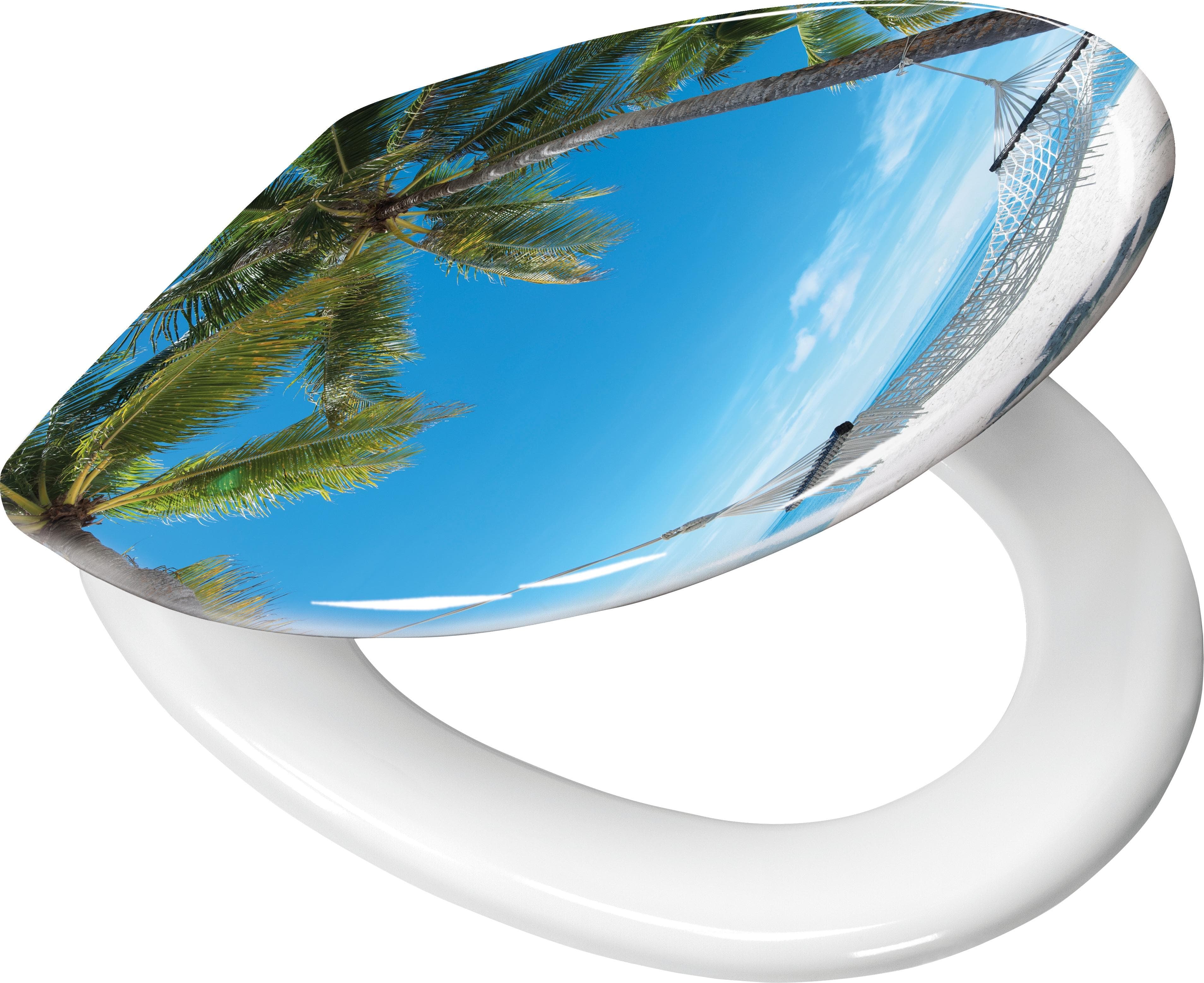 Kleine Wolke WC-Sitz Bahamas bunt Duroplast