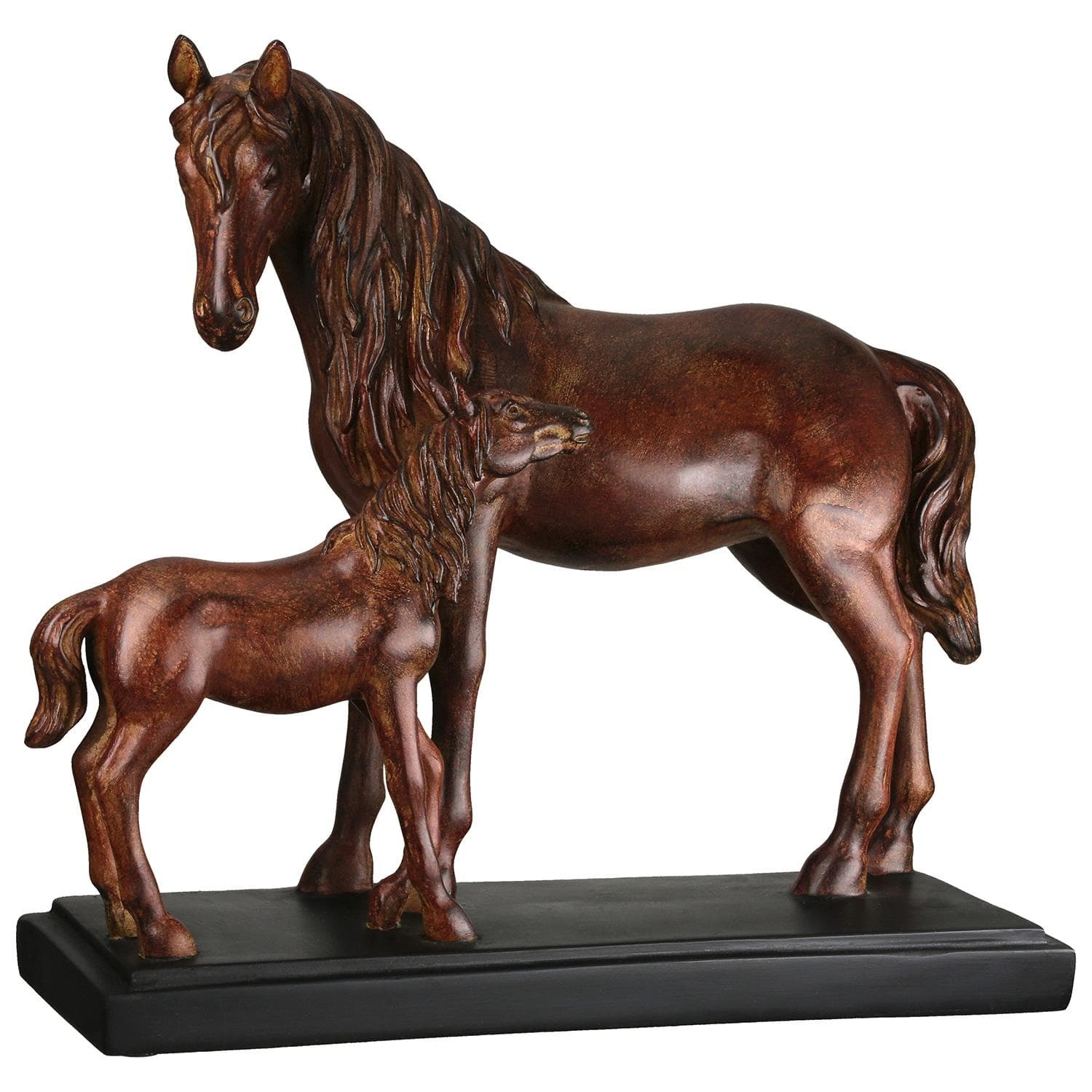 Tierfigur Pferd Merlin braun Skulptur GILDE Dekofigur