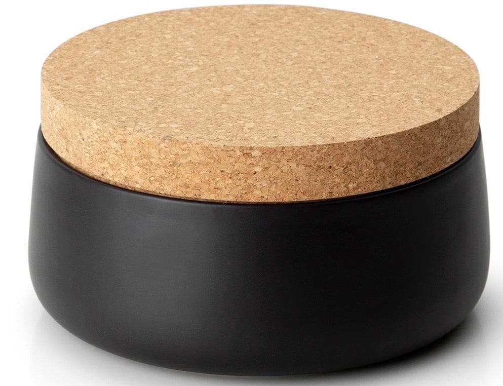 Vorratsdose CONTINENTA Schwarz mit Korkdeckel